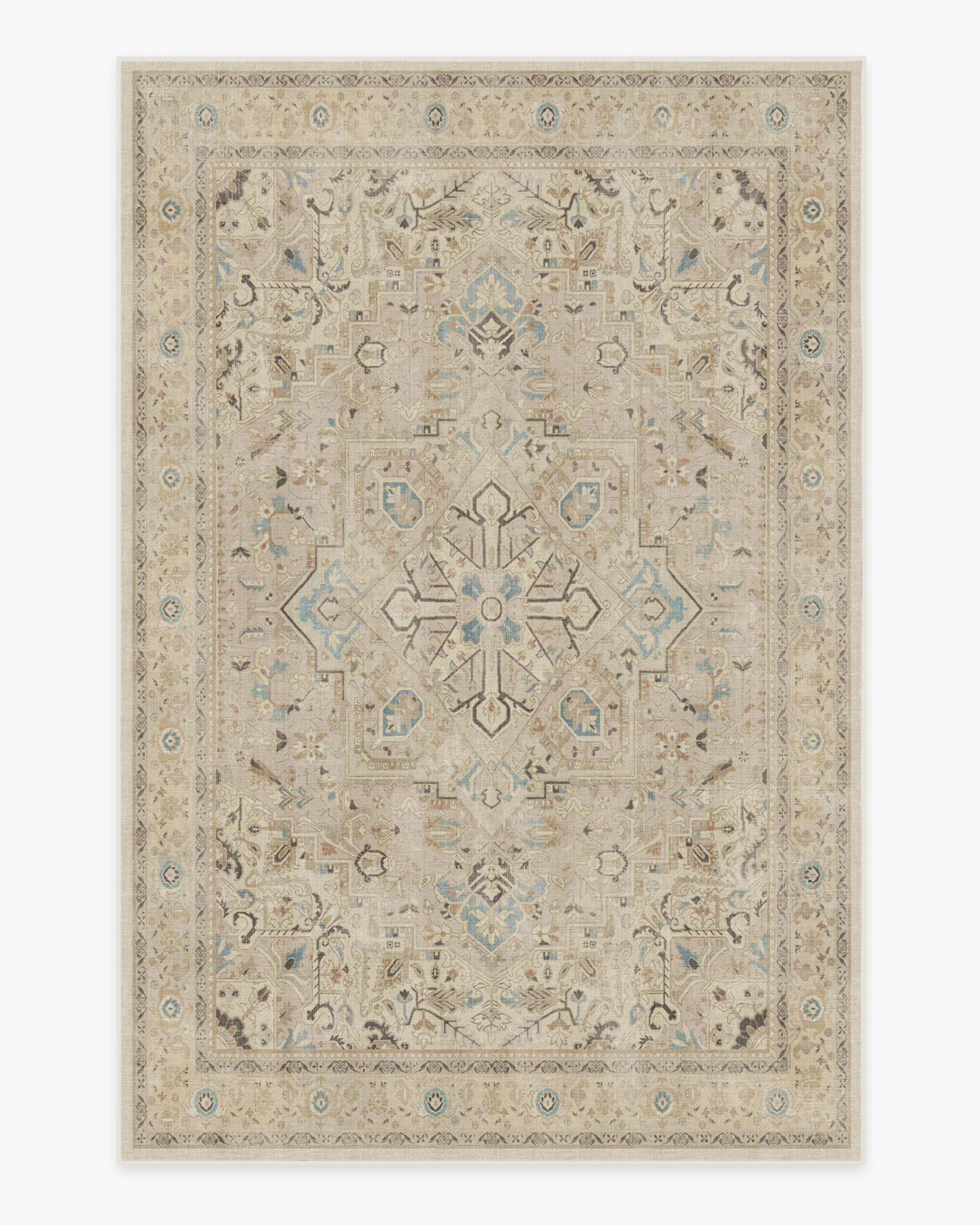 Kamran Ivory Opal Rug