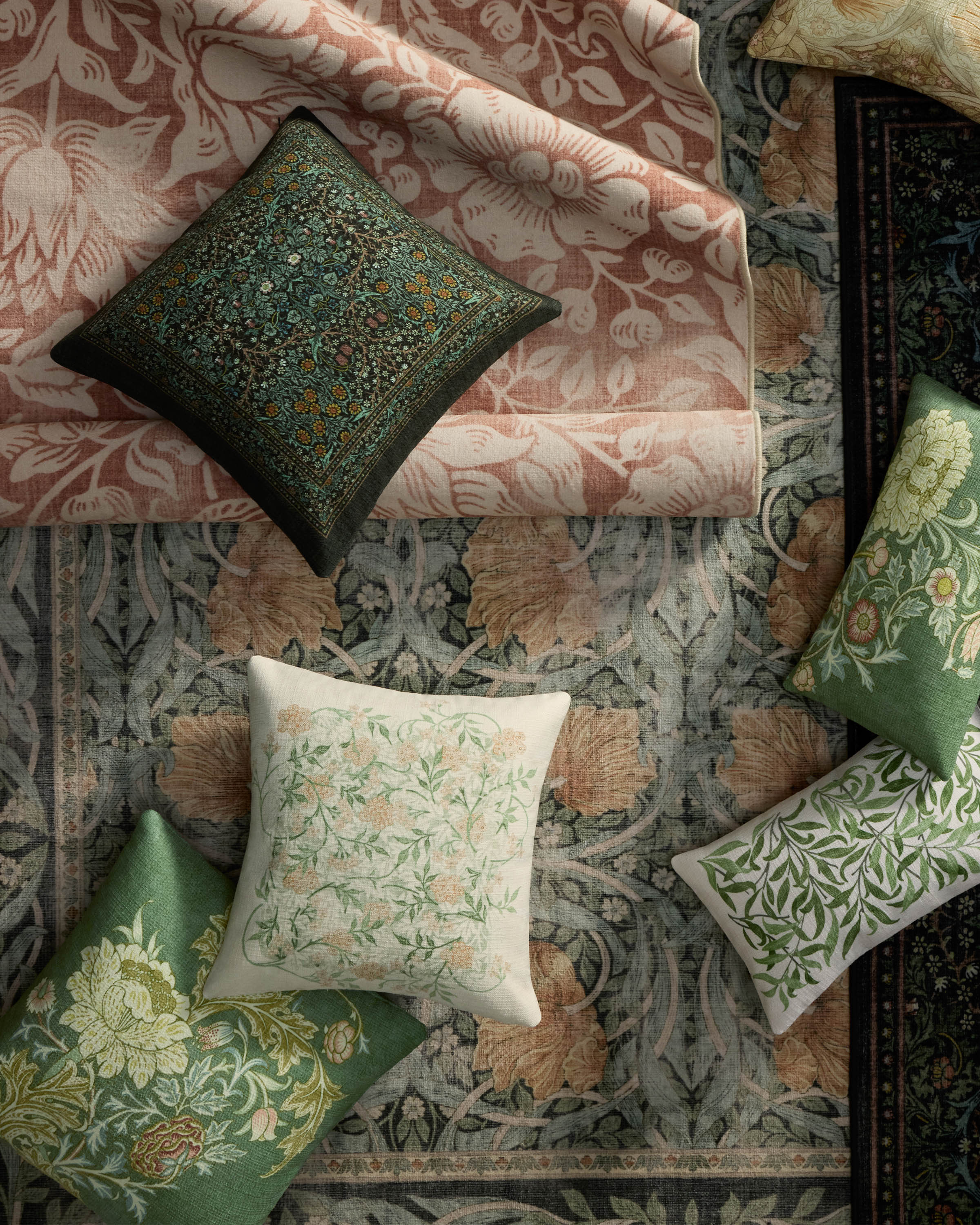 Jasmine Soft Sage Woven Throw Pillow
