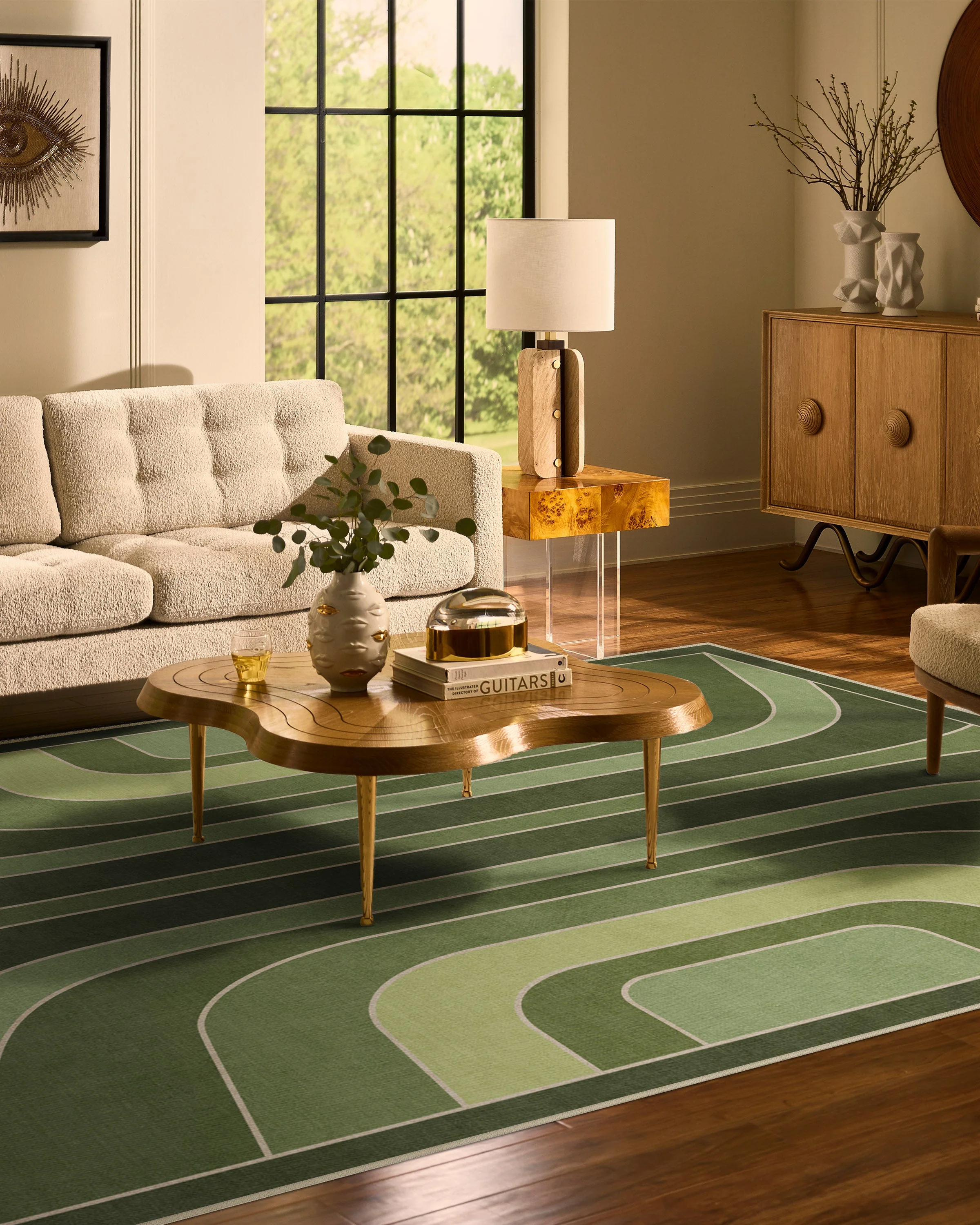 Paradox Green Flatwoven Rug
