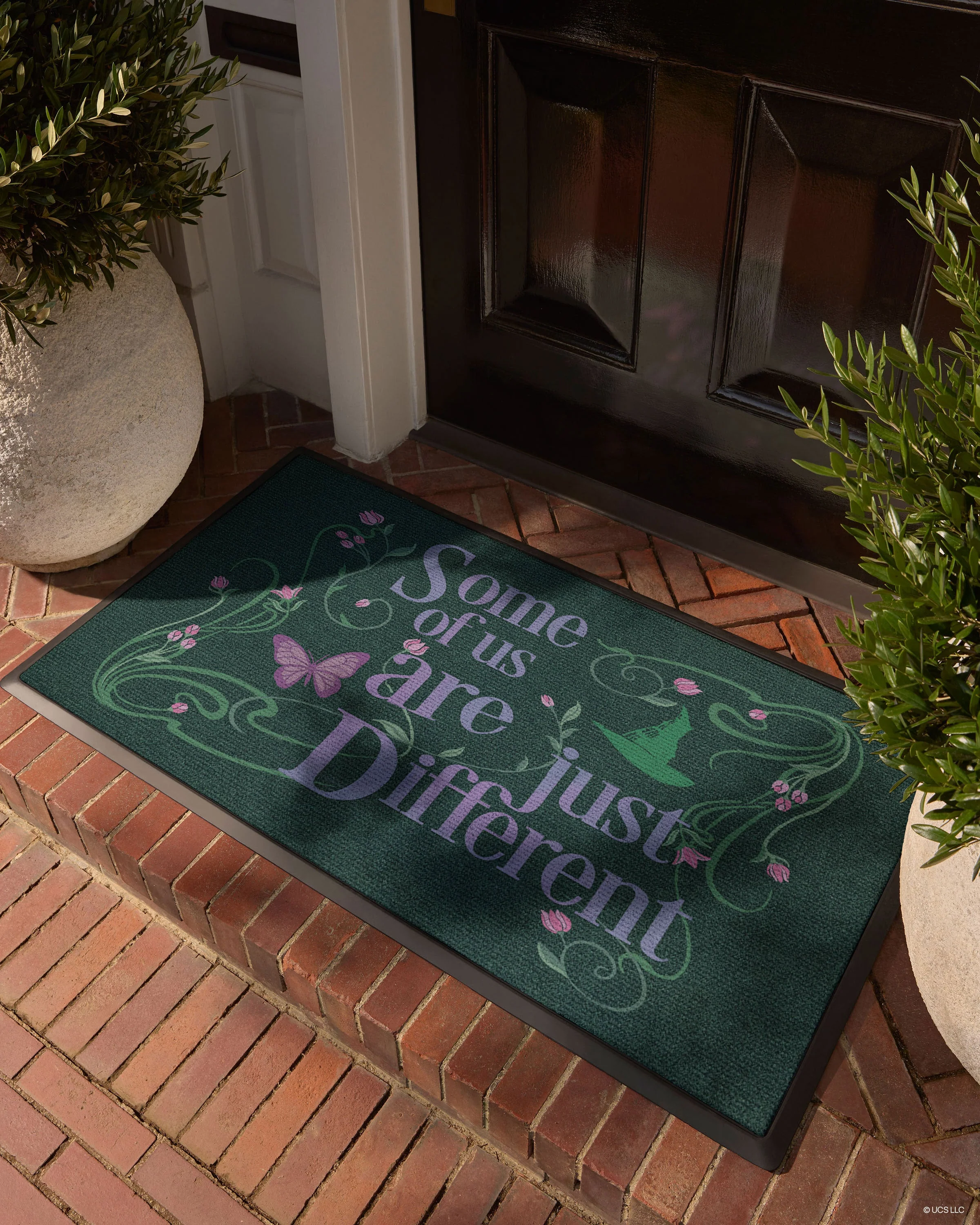 Some Of Us Are Just Different Green Large Doormat