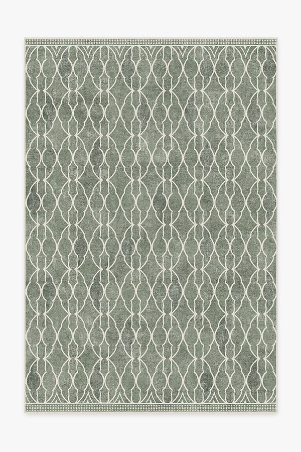 Grogu™ Trellis Sage Green Flatwoven Rug
