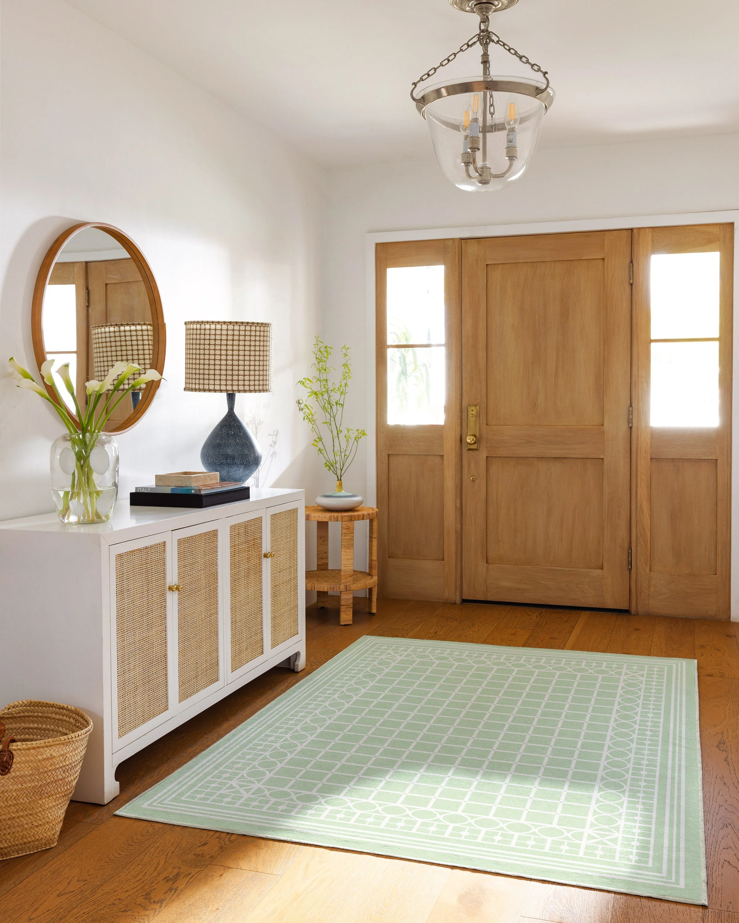 Palm Beach Powder Sage Flatwoven Rug