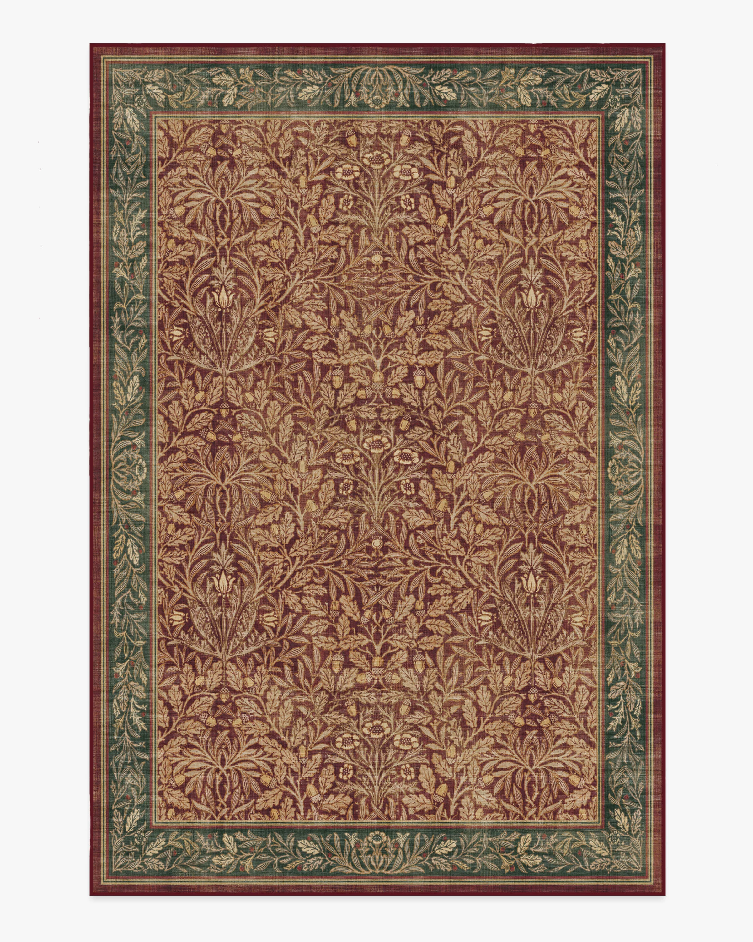 Acorn Amber Red Flatwoven Rug
