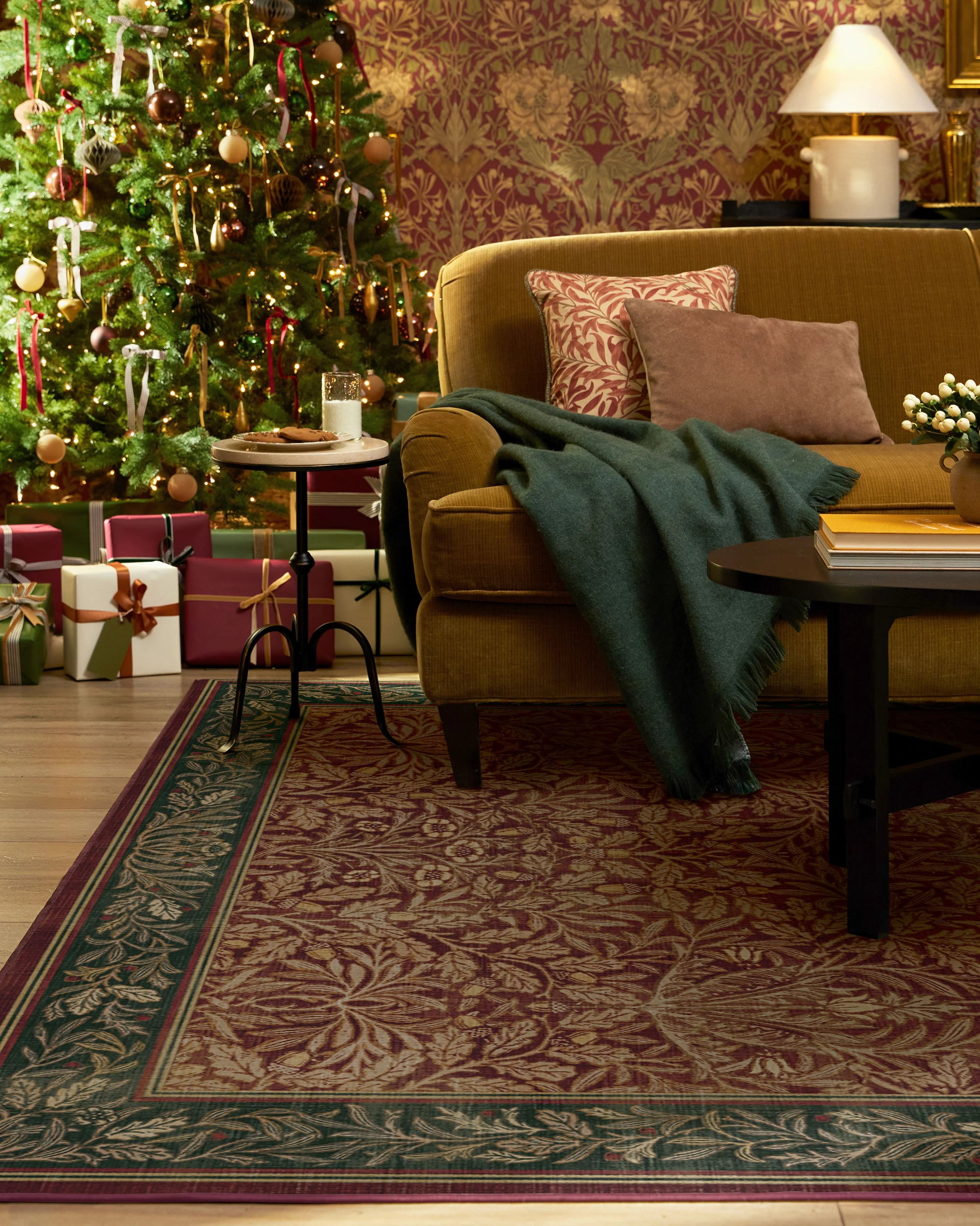 Acorn Amber Red Flatwoven Rug