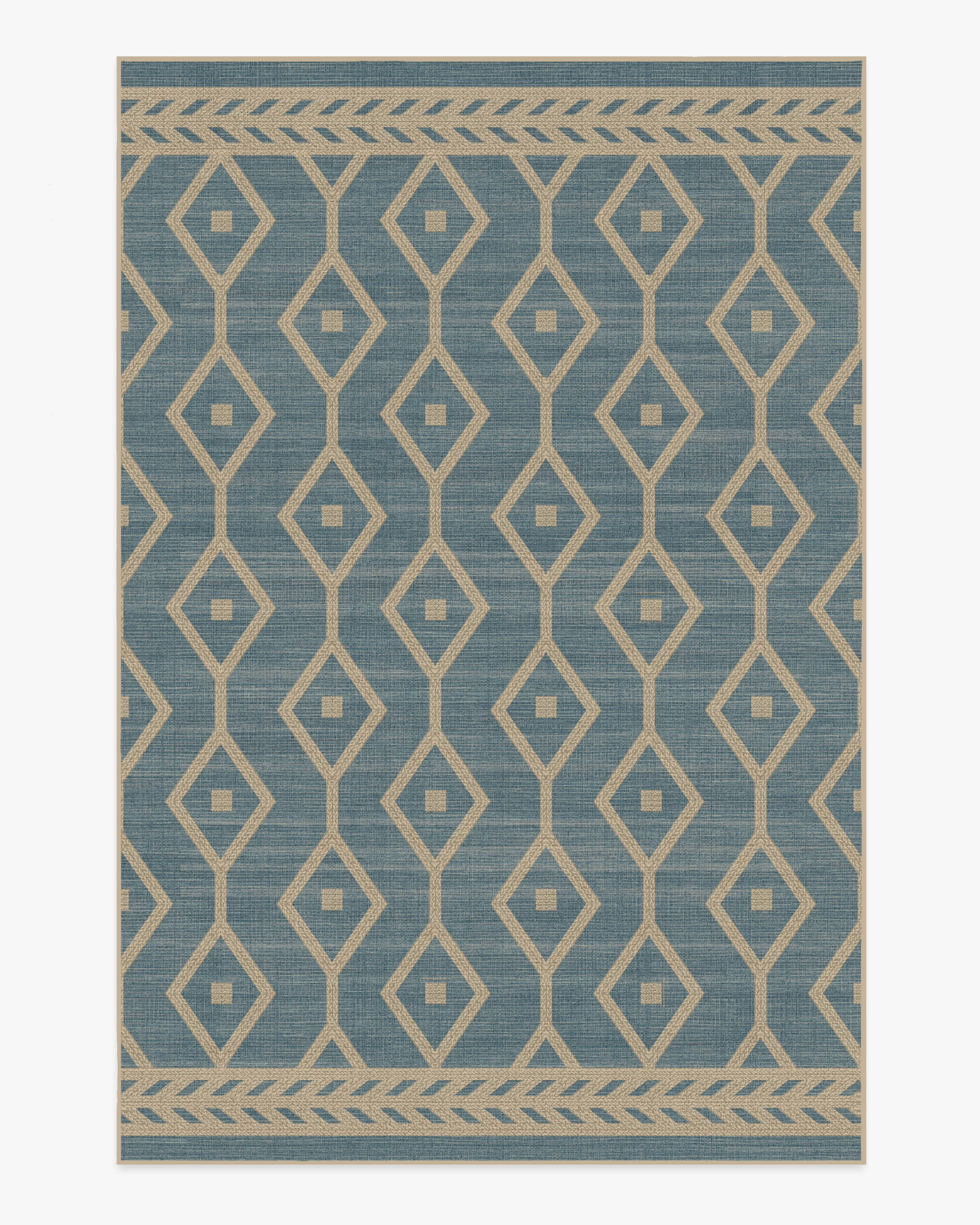 Newport Slate Blue Re-Jute Rug
