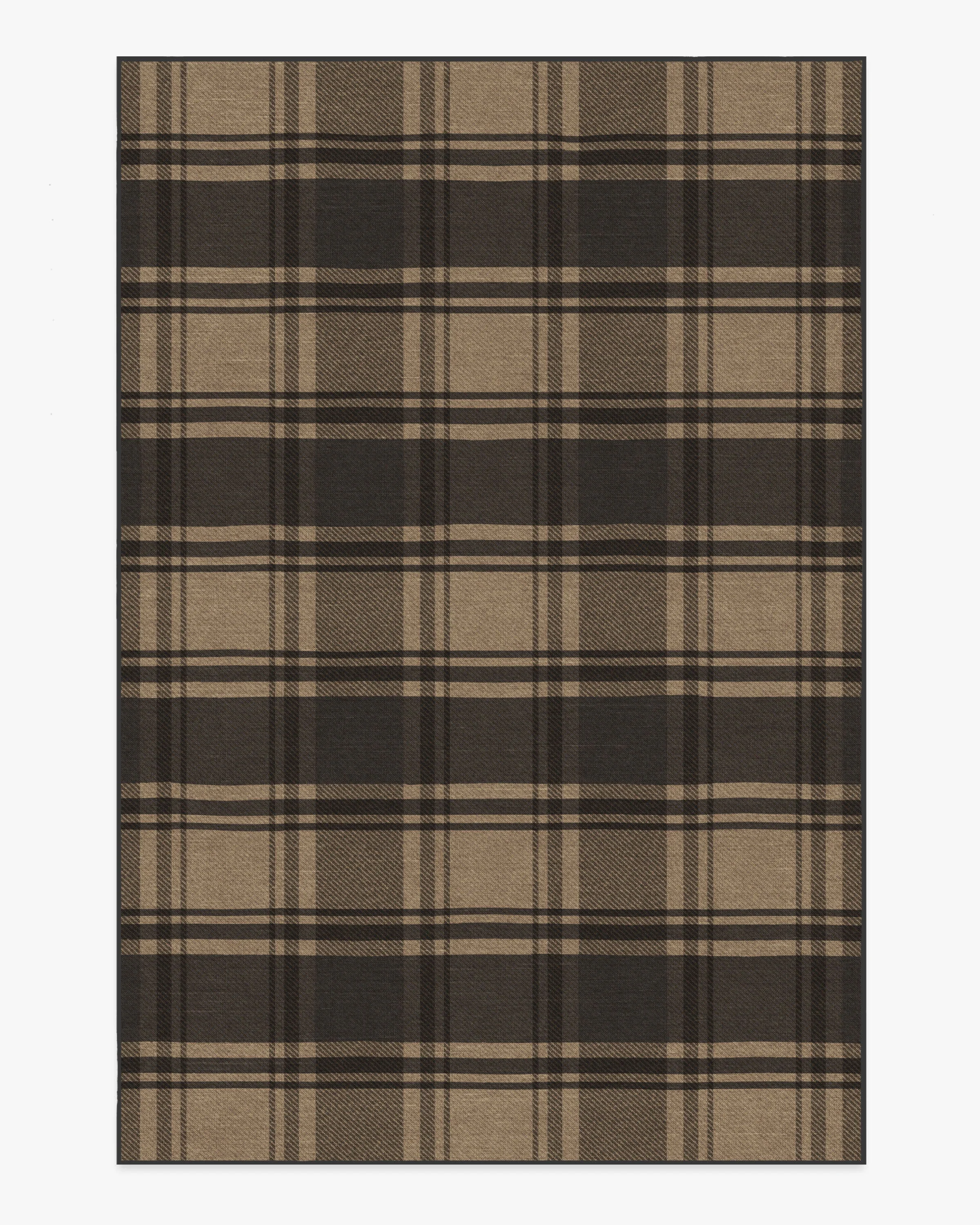 Easton Plaid Charcoal & Natural Rug