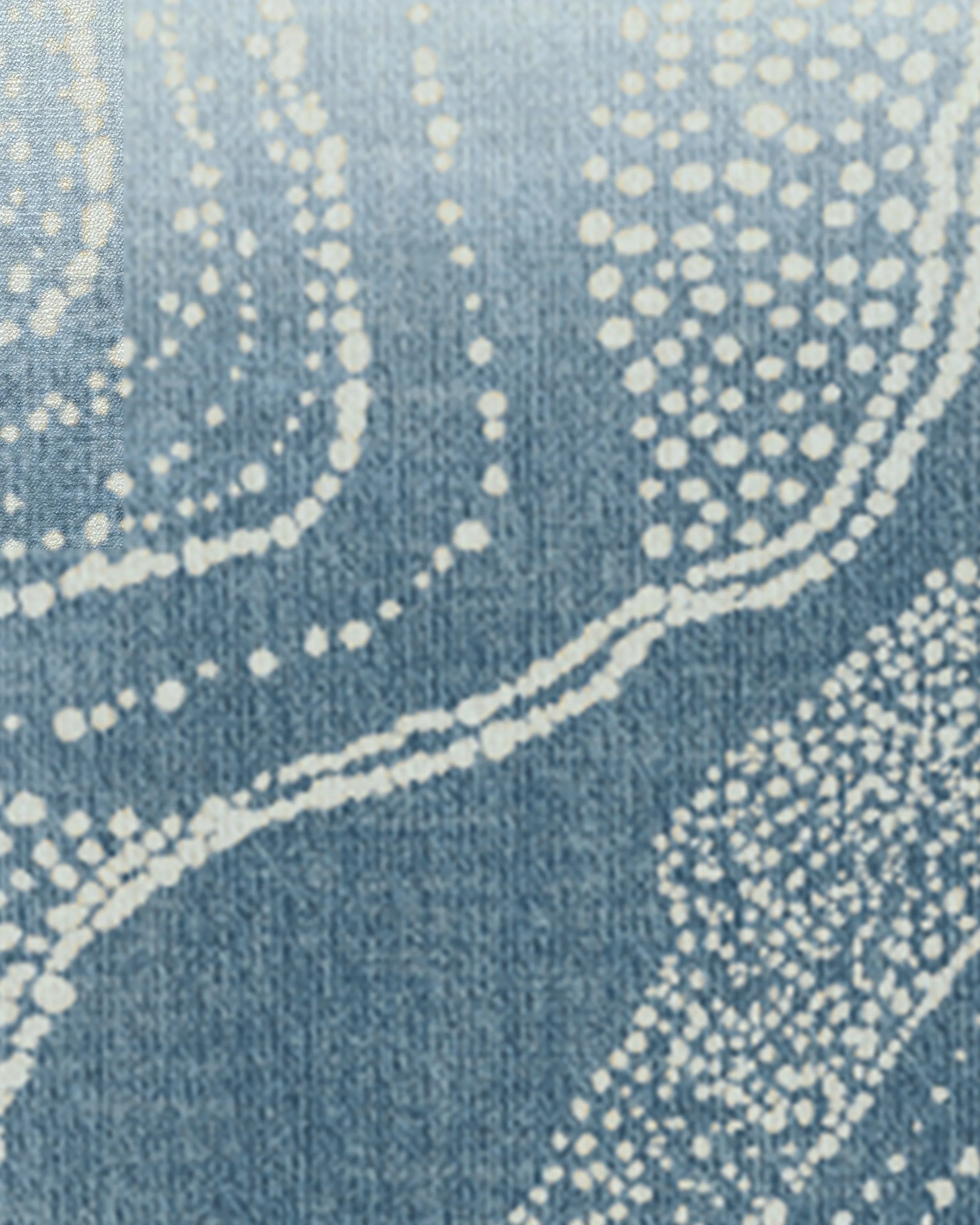 Adorned Soft Blue Rug