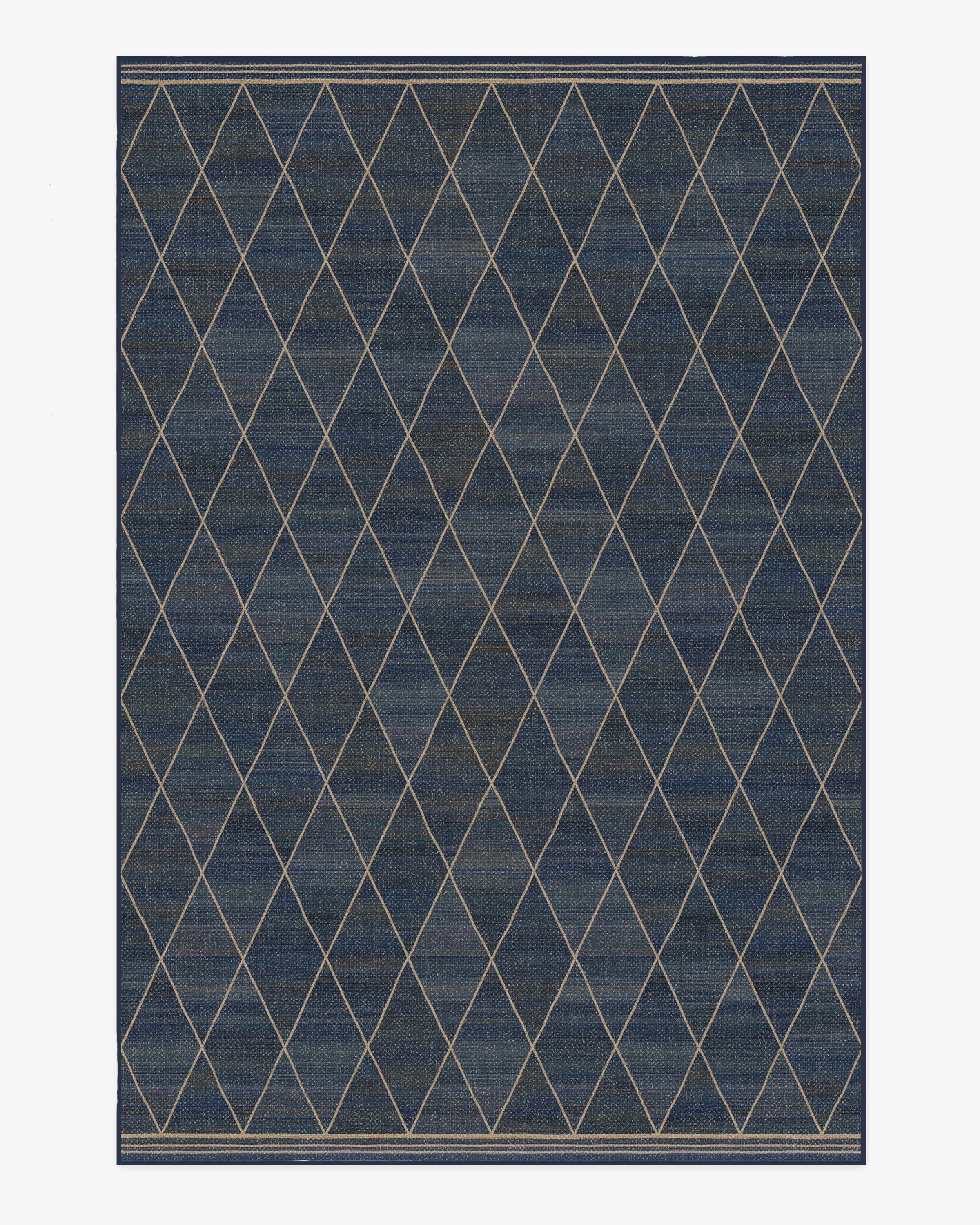 Harlequin Trellis Natural Navy Re-Jute Rug