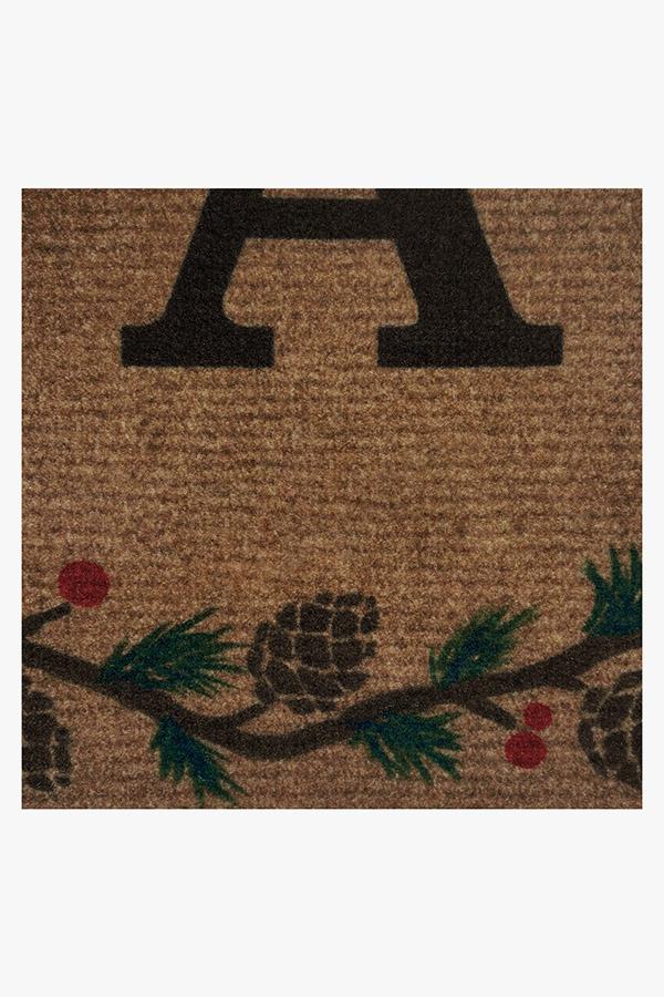 1184-winter-woods-monogram-doormat-3.jpg Winter Woods Monogram Doormat