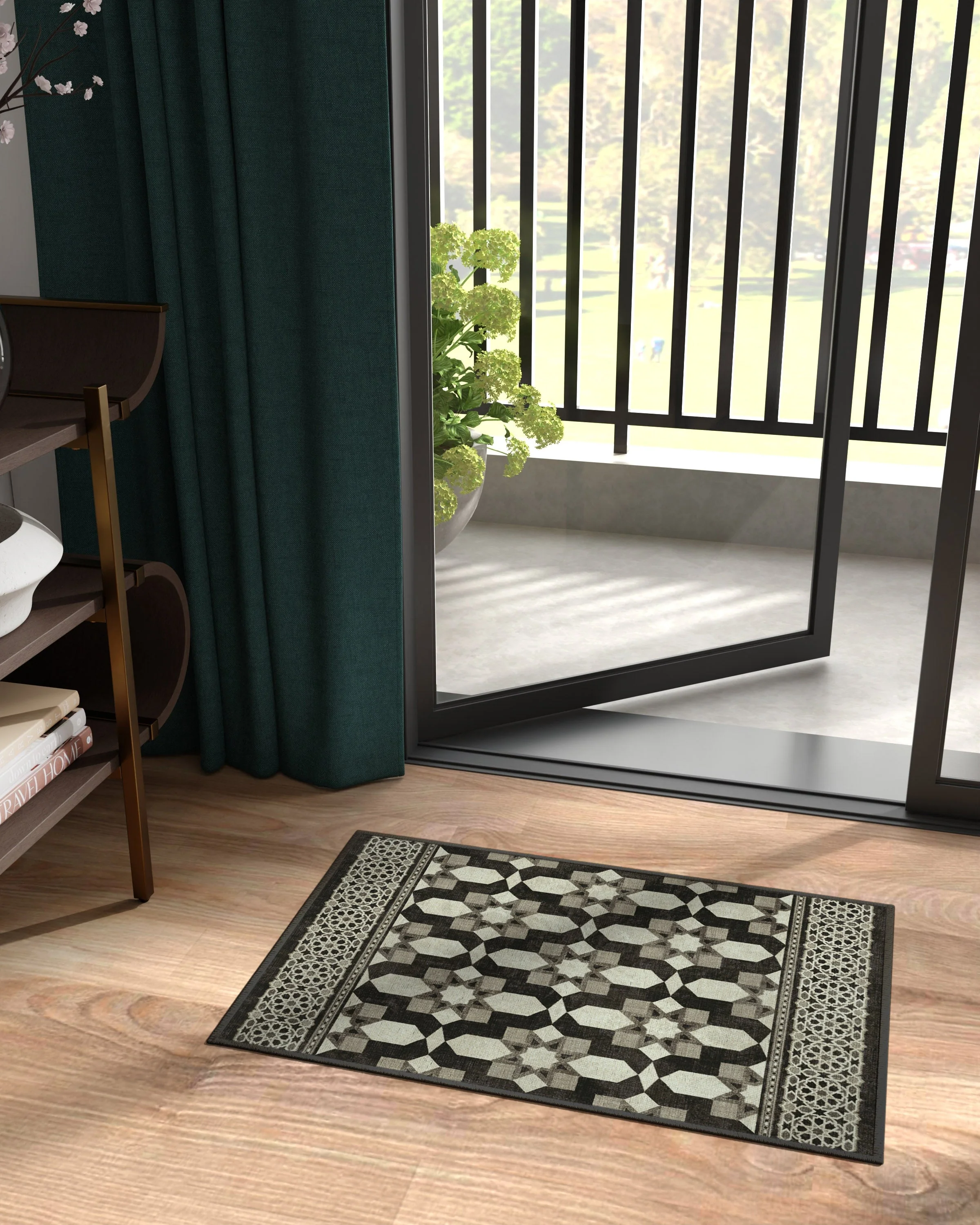 1185-emir-black-ivory-rug-5.webp Emir Black & Ivory Rug