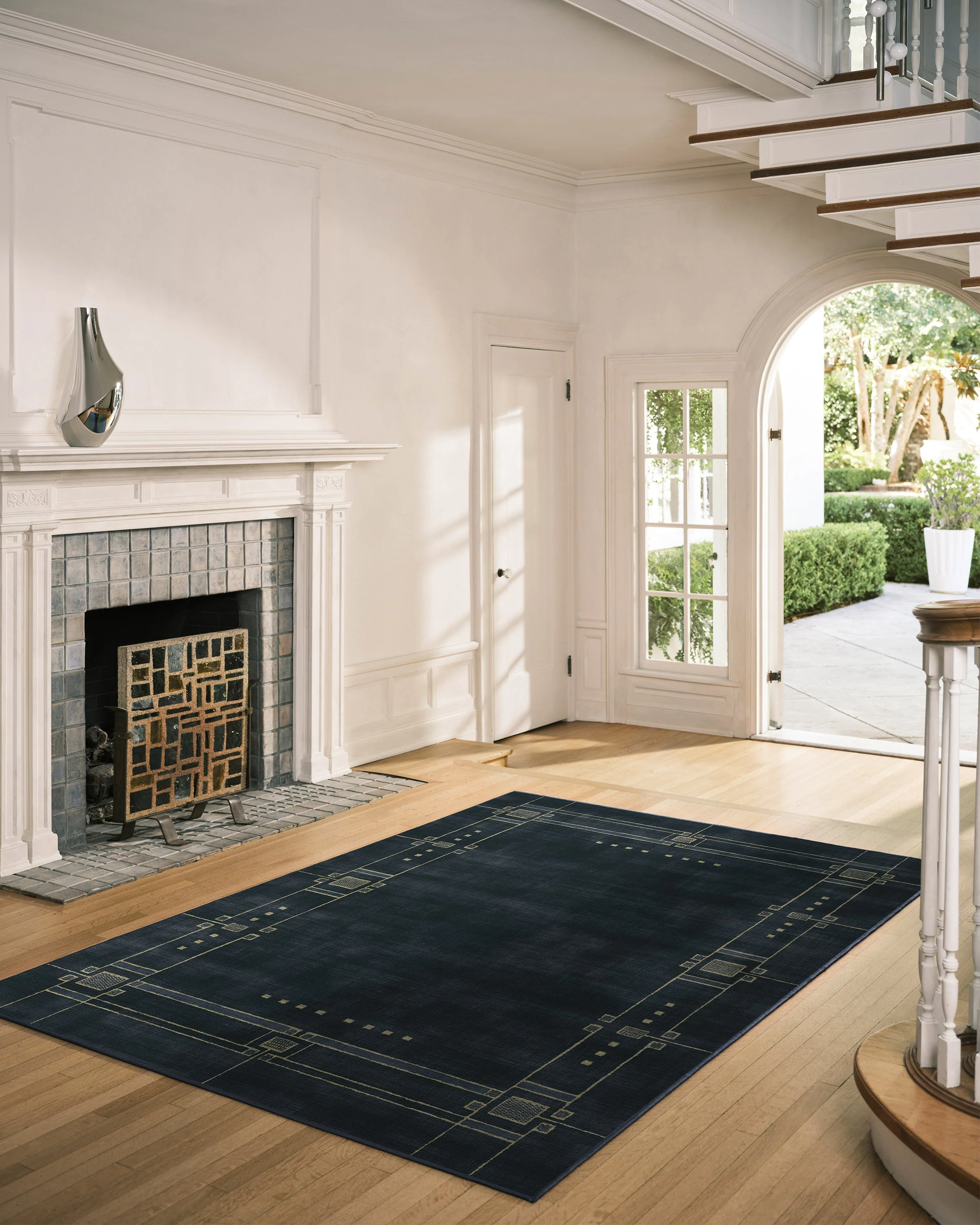 Avery Midnight Blue Flatwoven Rug
