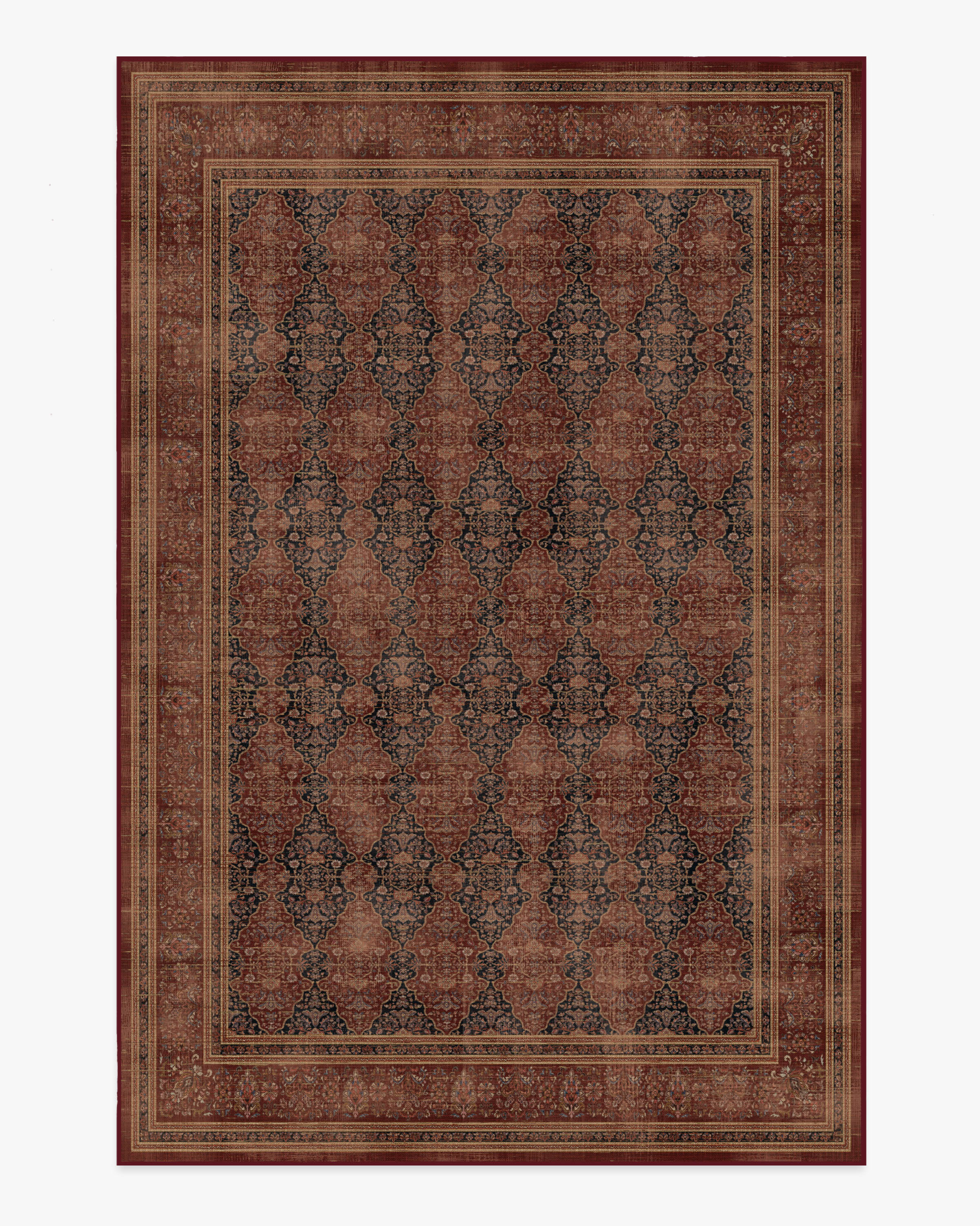 Vesper Amber Red Flatwoven Rug