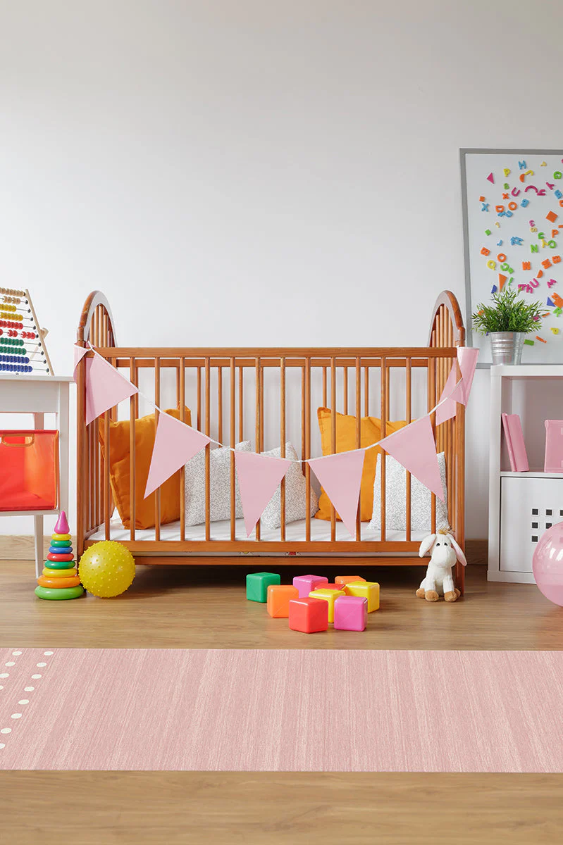 1204-dot-border-pink-rug-4.webp Dot Border Pink Rug