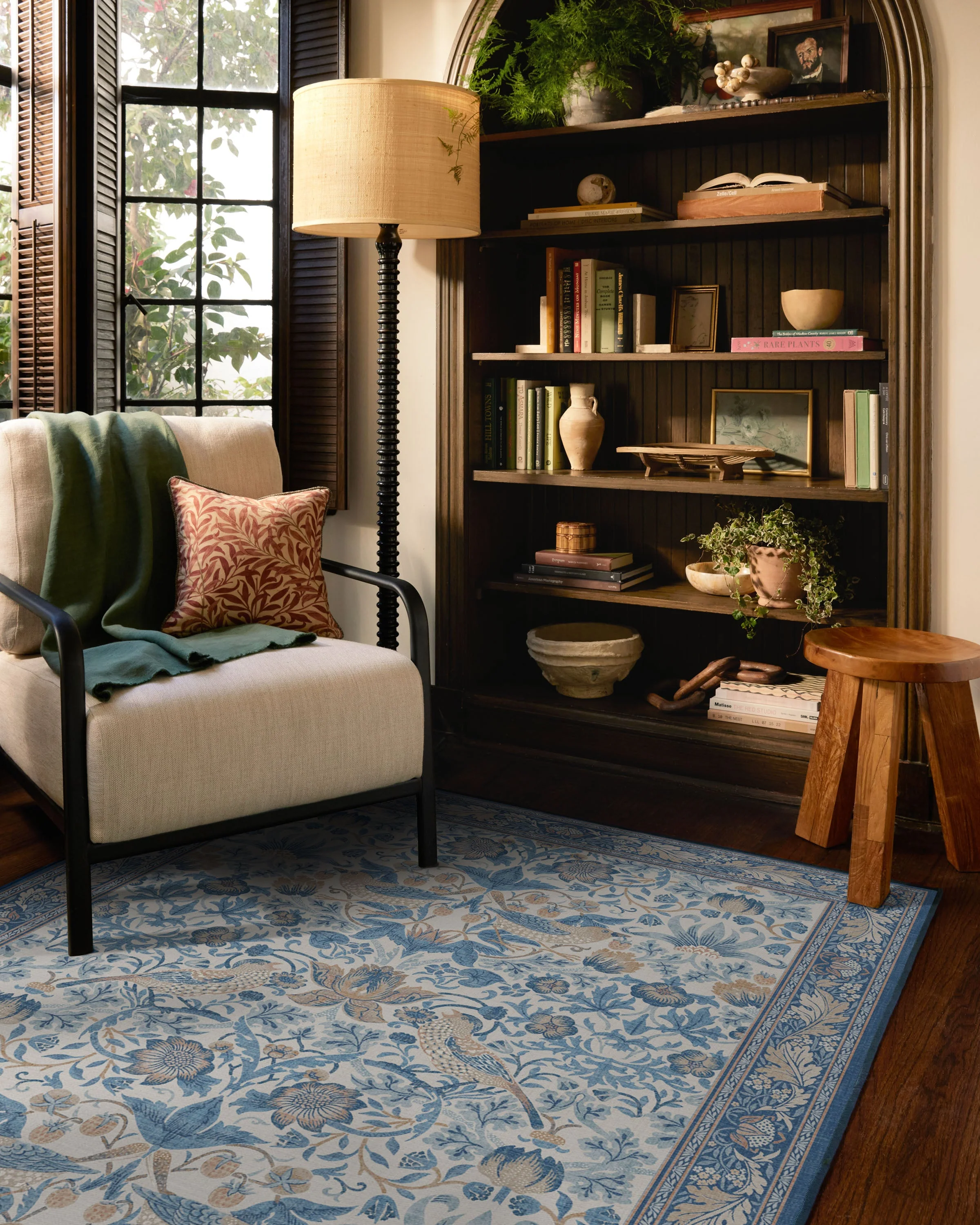 Strawberry Thief Indigo & Ivory Flatwoven Rug