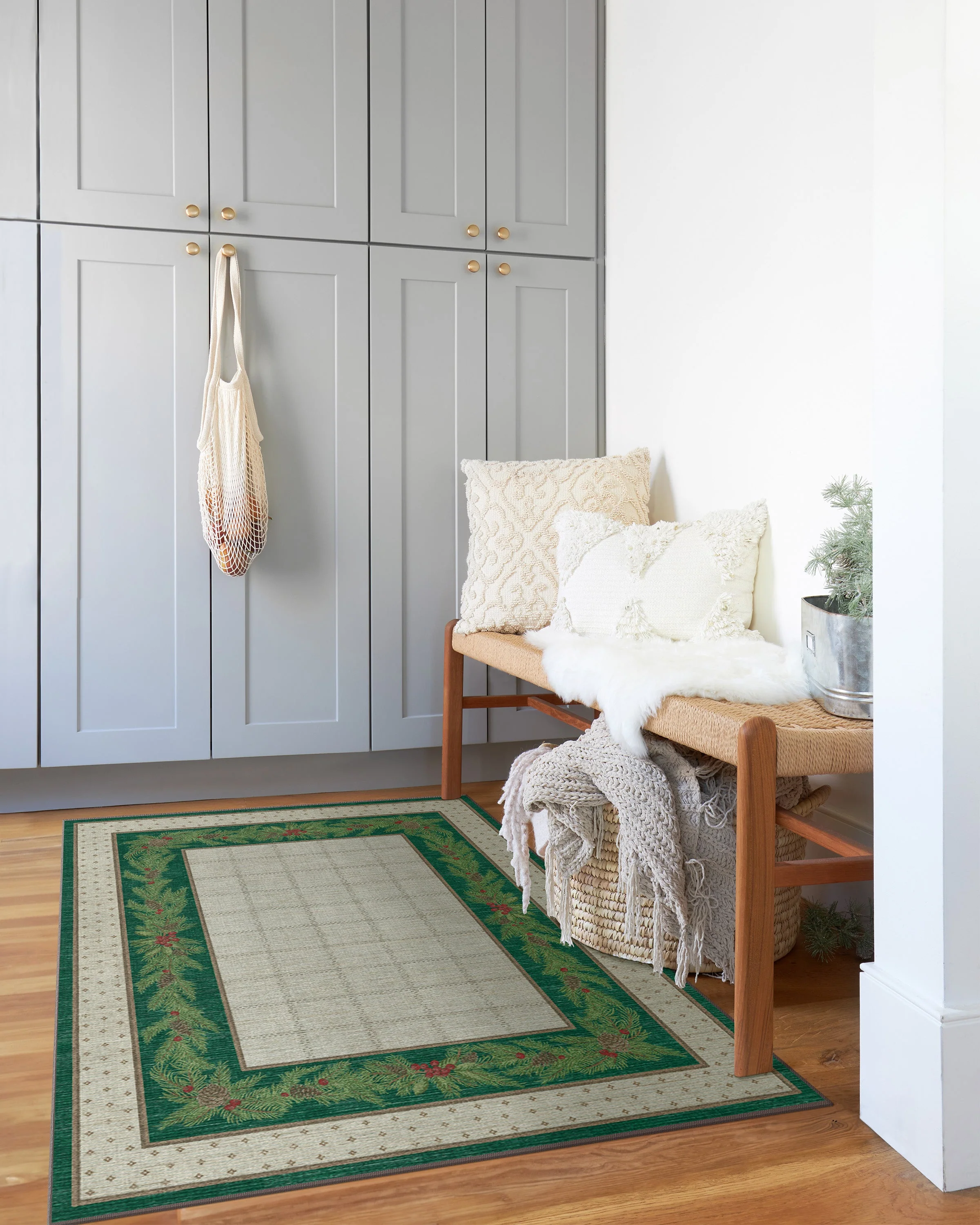 1235-pine-border-green-silver-rug-3.webp Pine Border Green & Silver Rug