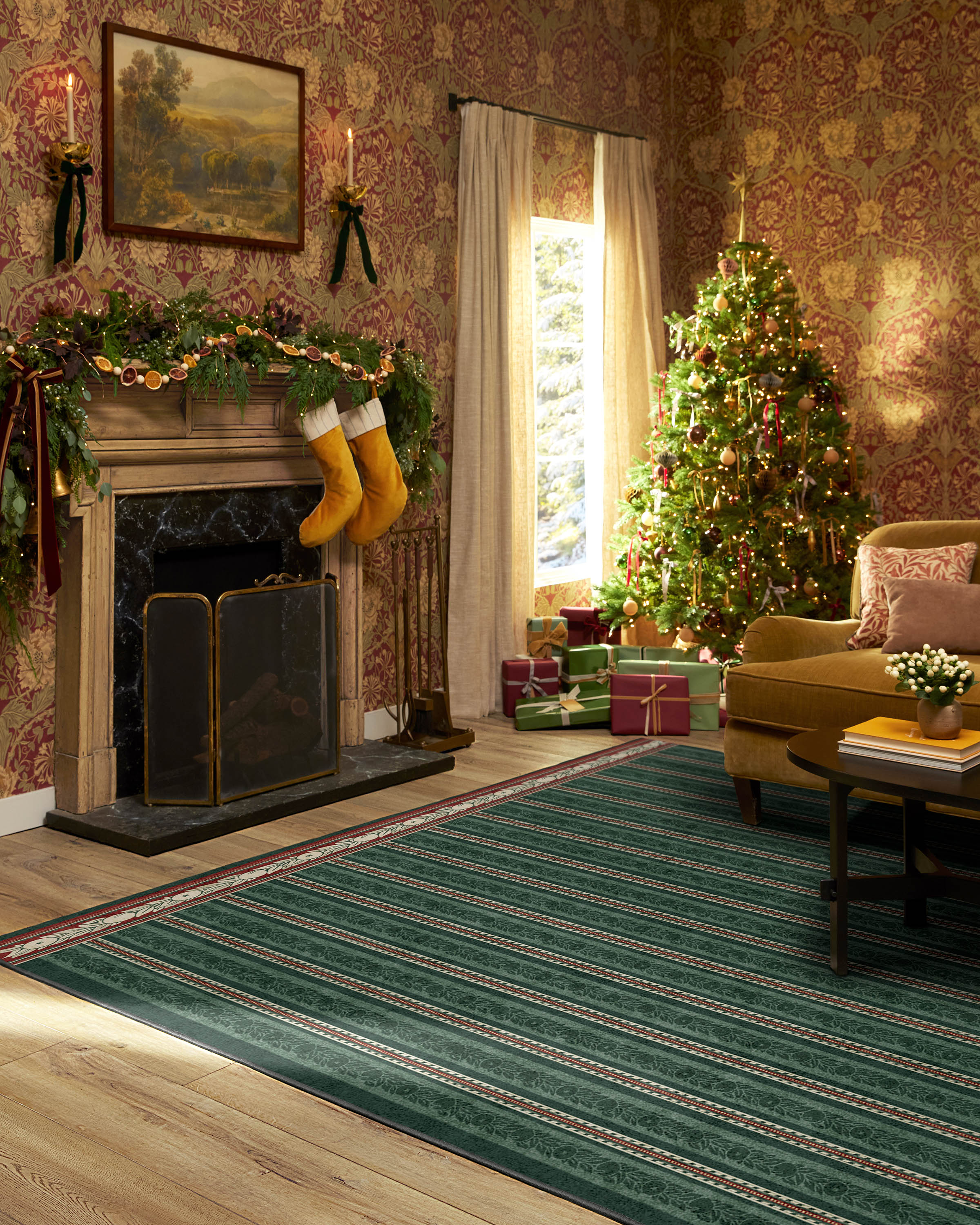 1252-fruit-stripe-spruce-green-flatwoven-rug-5.jpg Fruit Stripe Spruce Green Flatwoven Rug
