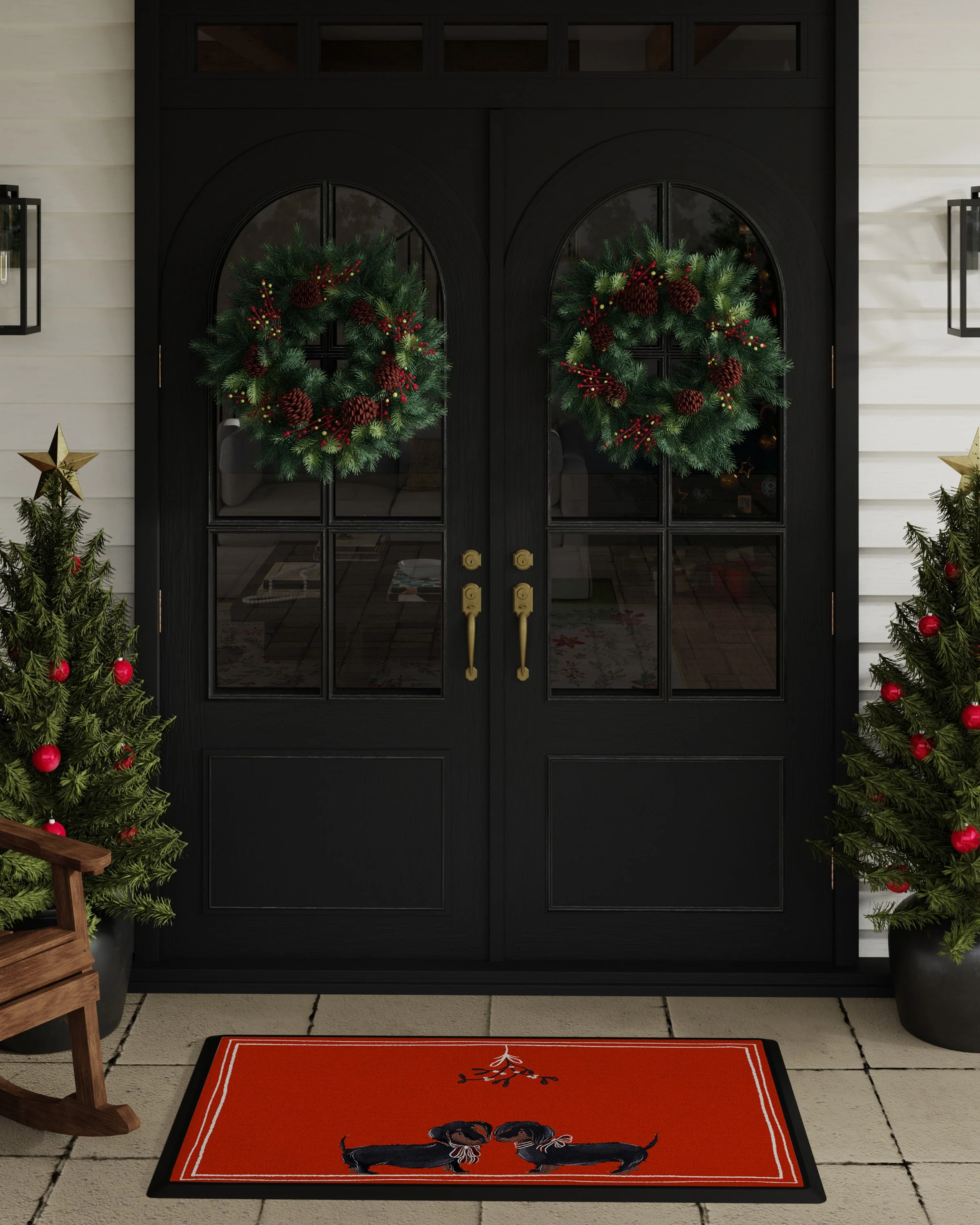 1281-pawlished-holiday-doxie-large-doormat-2.webp Pawlished Holiday Doxie Large Doormat