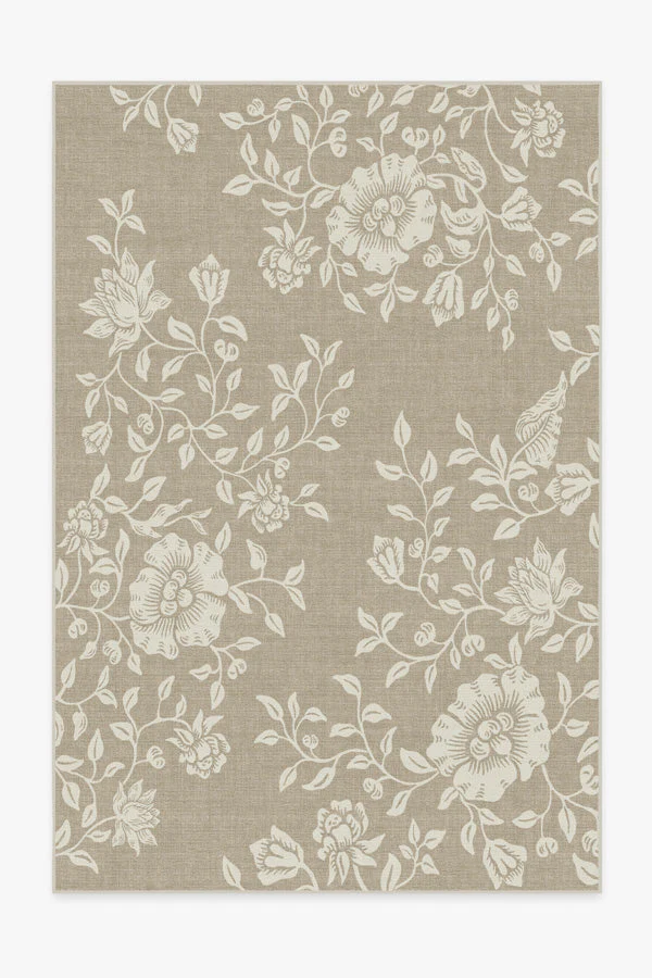 Mallow Flower Natural Stone Rug