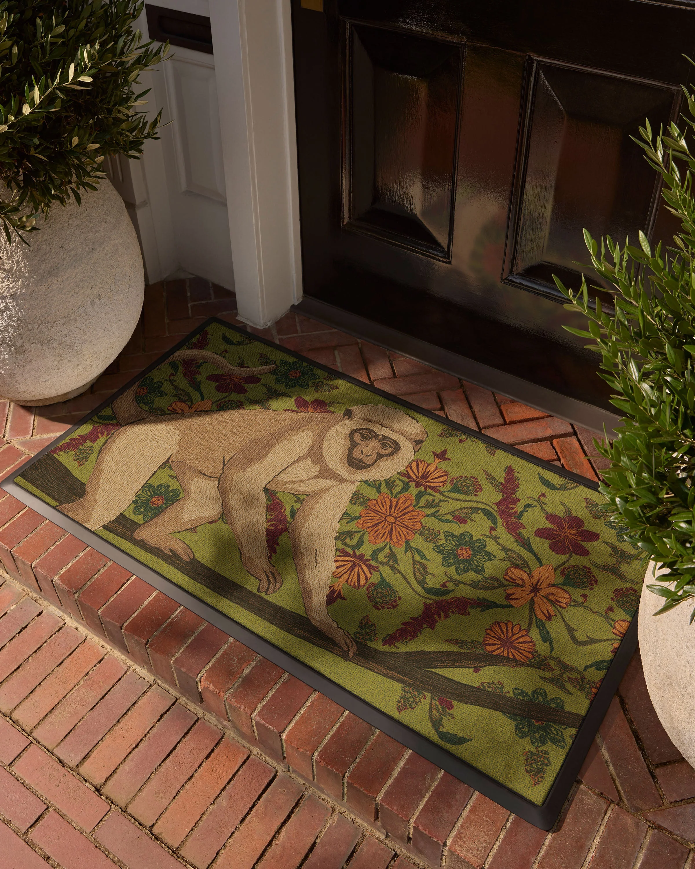 Wise Friend Moss Green Large Doormat