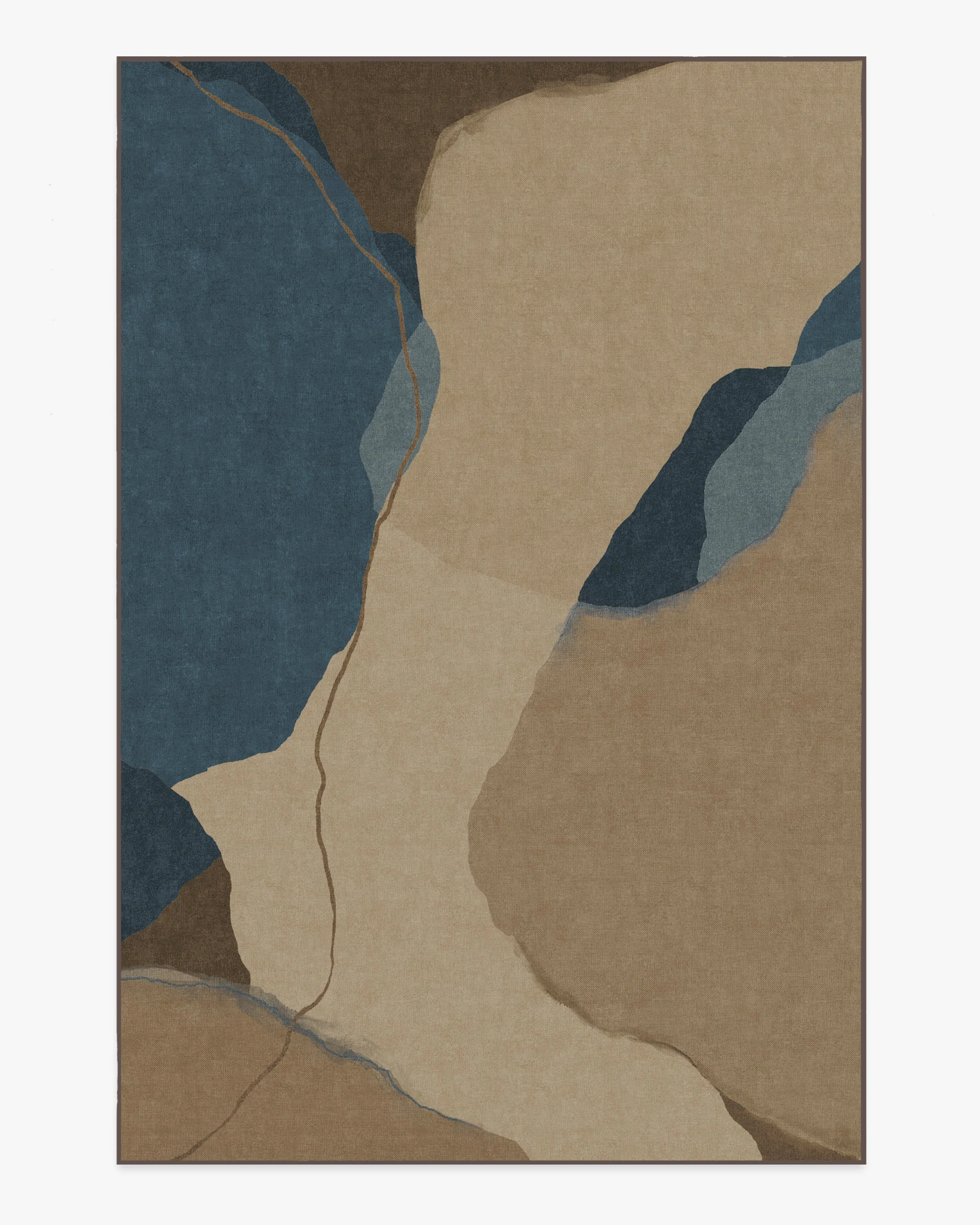Loire Natural Denim Blue Flatwoven Rug