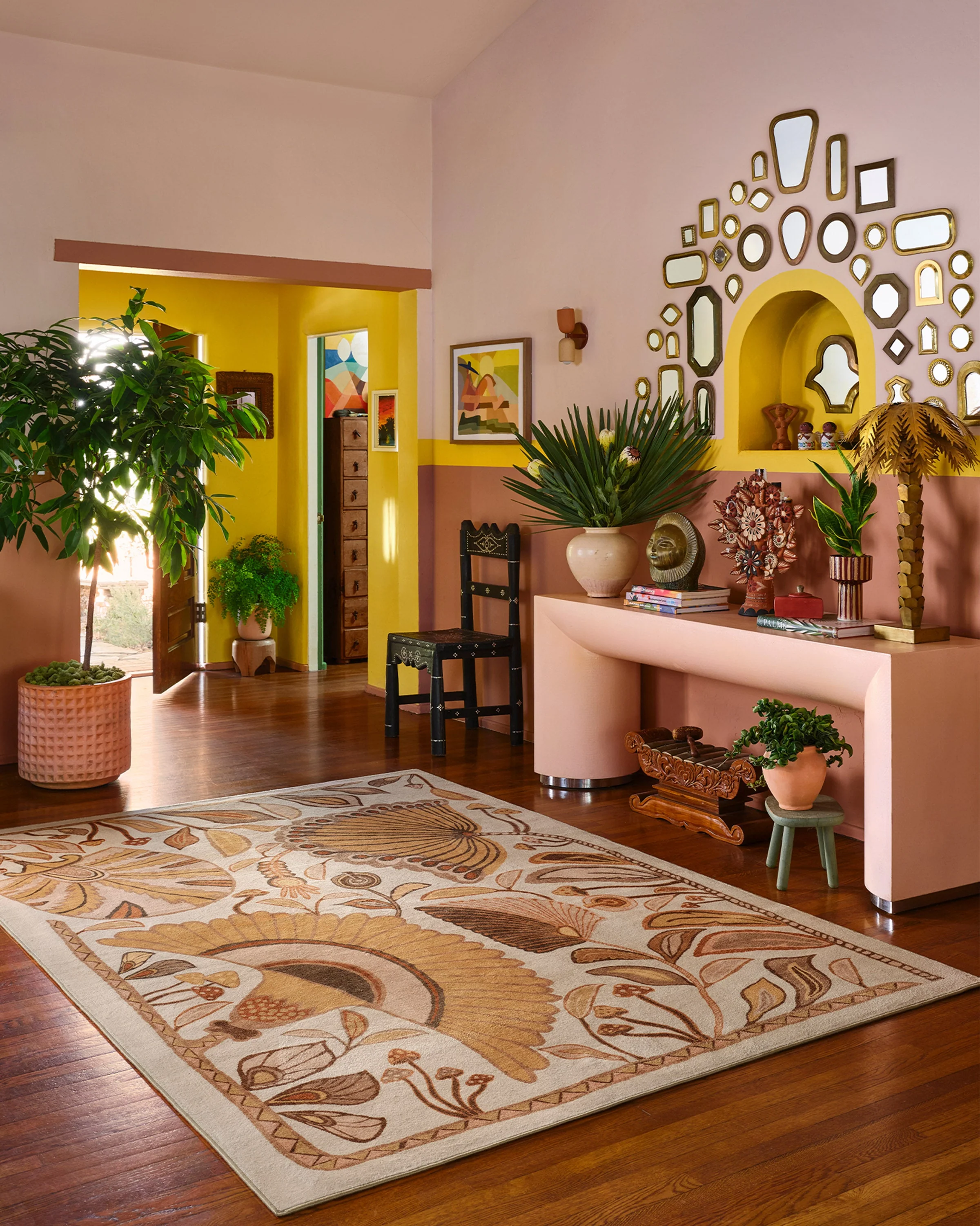 Alice Mellow Yellow Flatwoven Rug