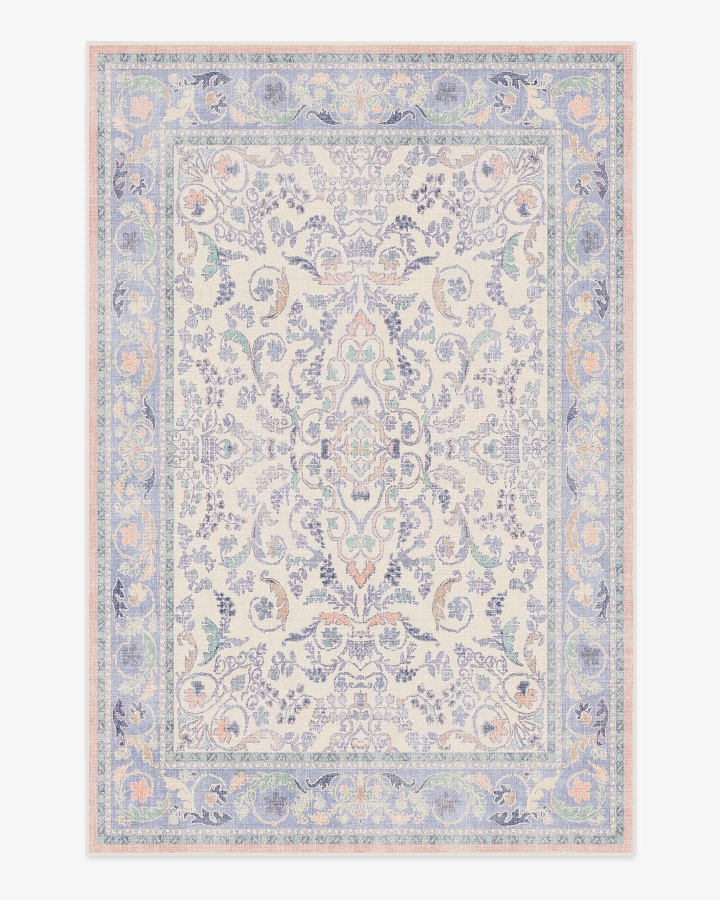 Fit For A Queen Soft Lavender Flatwoven Rug