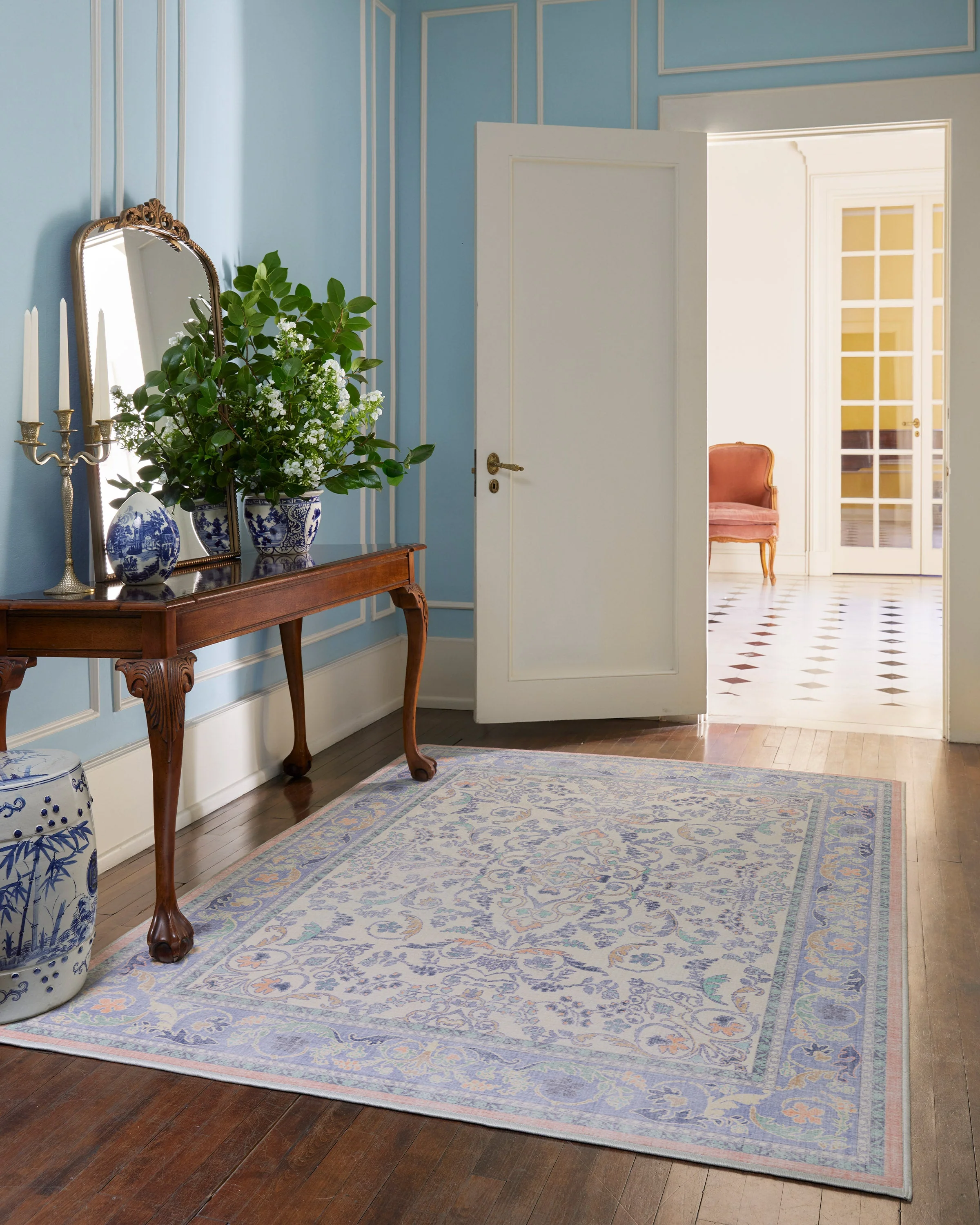 1365-fit-for-a-queen-soft-lavender-flatwoven-rug-2.webp Fit For A Queen Soft Lavender Flatwoven Rug