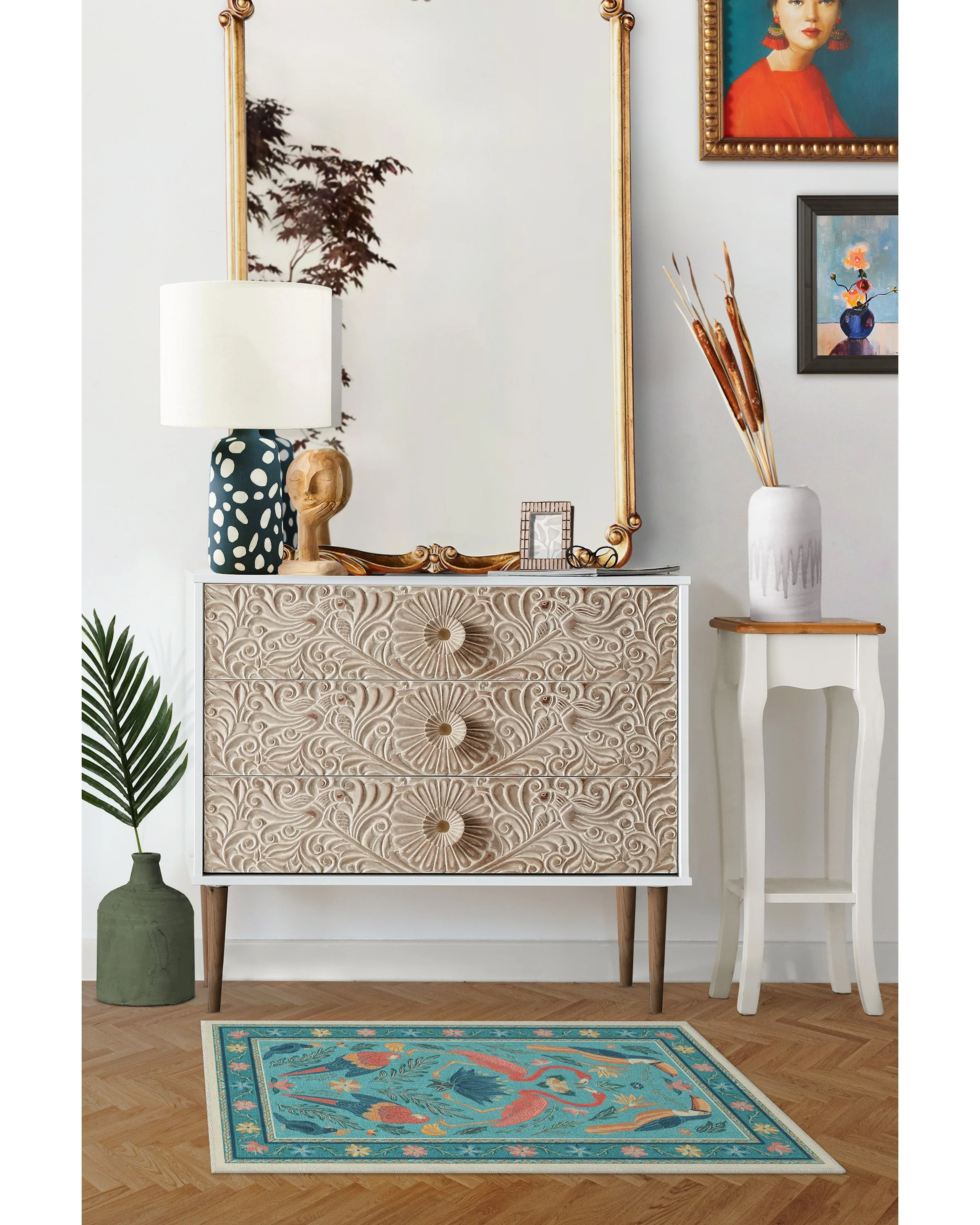 1395-birds-of-a-feather-aqua-rug-5.webp Birds Of A Feather Aqua Rug