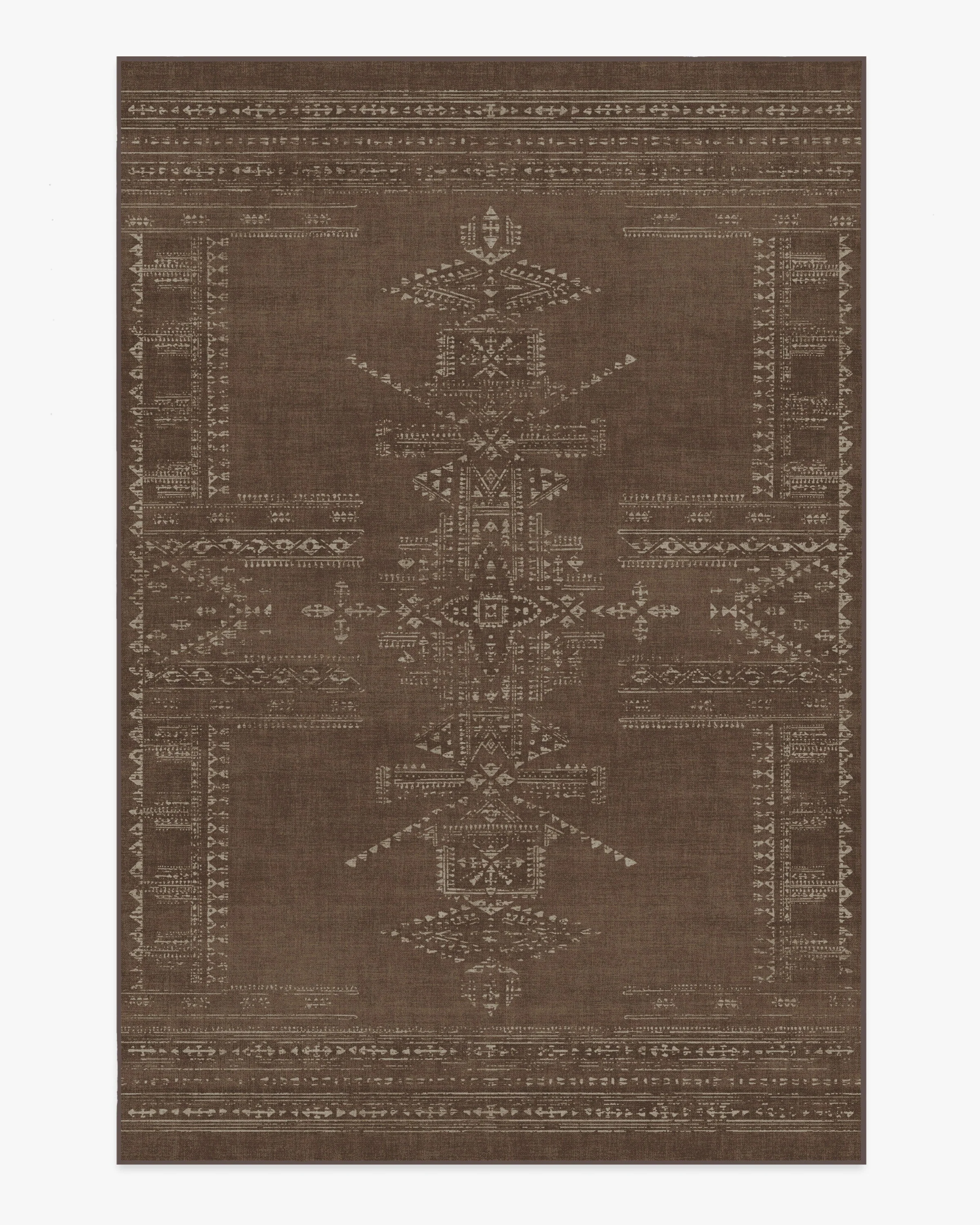 Amira Brown Flatwoven Rug