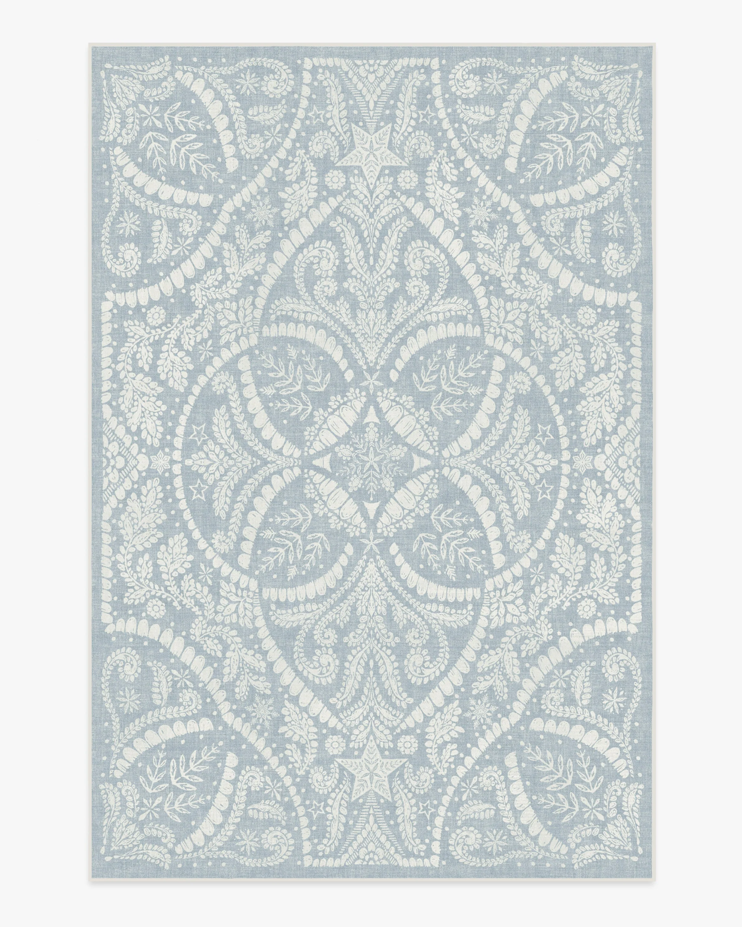 Winter Medallion Dusty Blue Rug