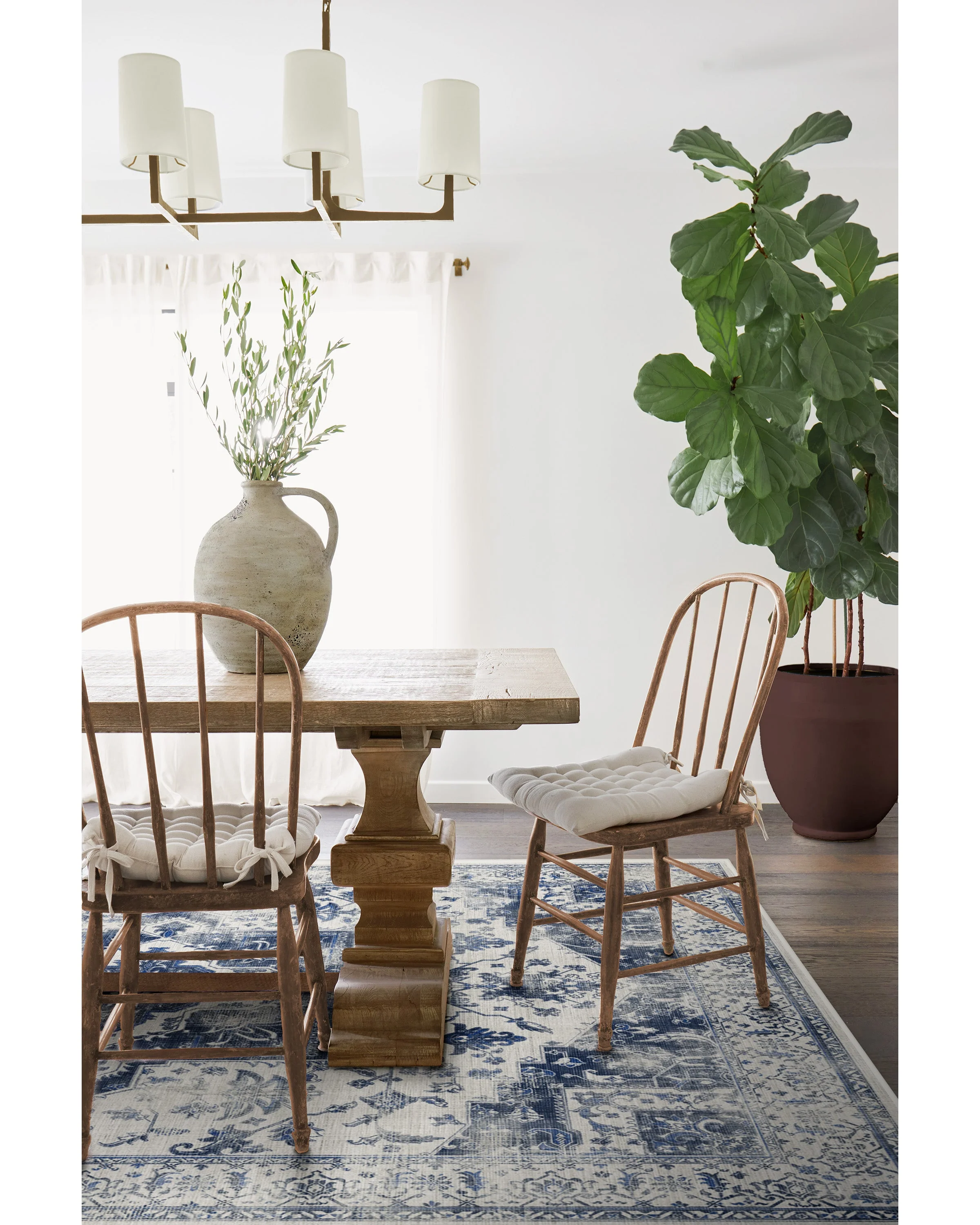 Kira Delft Blue Flatwoven Rug