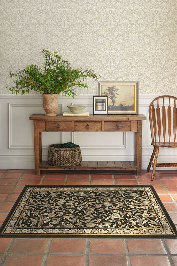 1438-bird-pomegranate-soft-black-flatwoven-rug-5.jpg Bird & Pomegranate Soft Black Flatwoven Rug