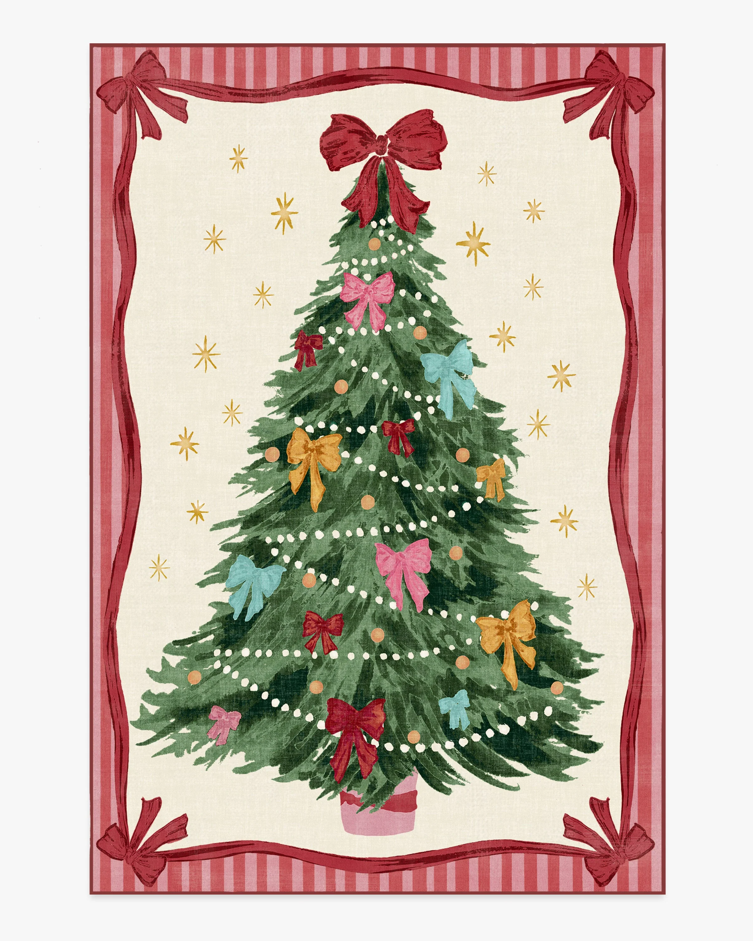 Bella Bows Multicolor Flatwoven Rug