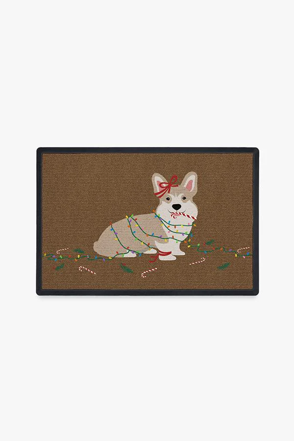 1445-christmas-corgi-doormat-1.webp Christmas Corgi Doormat