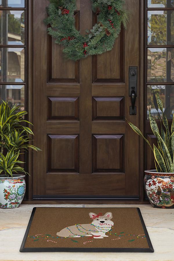 1445-christmas-corgi-doormat-2.jpg Christmas Corgi Doormat