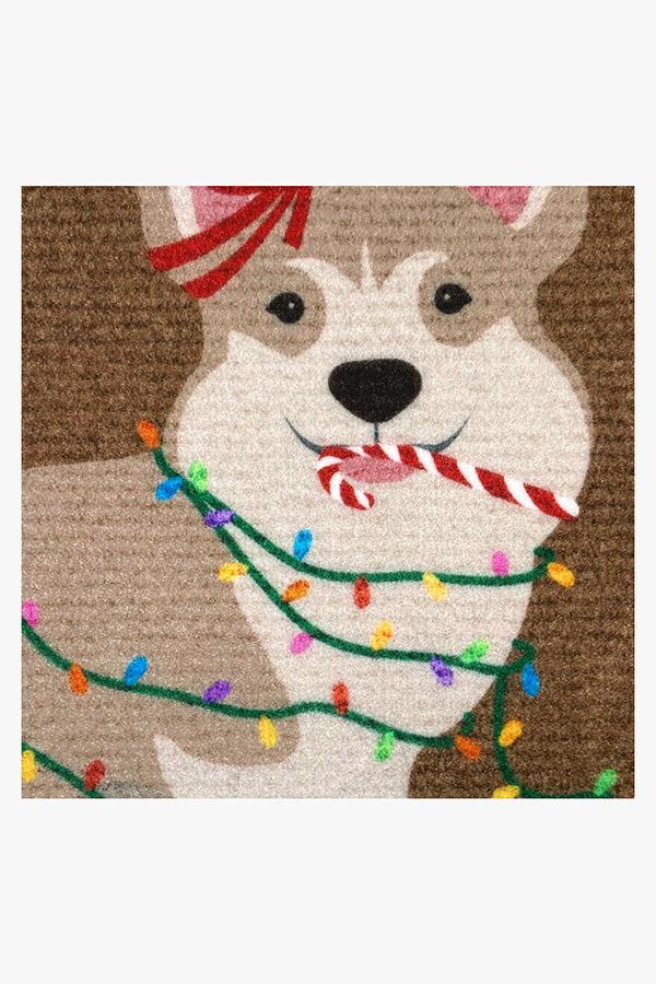 1445-christmas-corgi-doormat-3.jpg Christmas Corgi Doormat