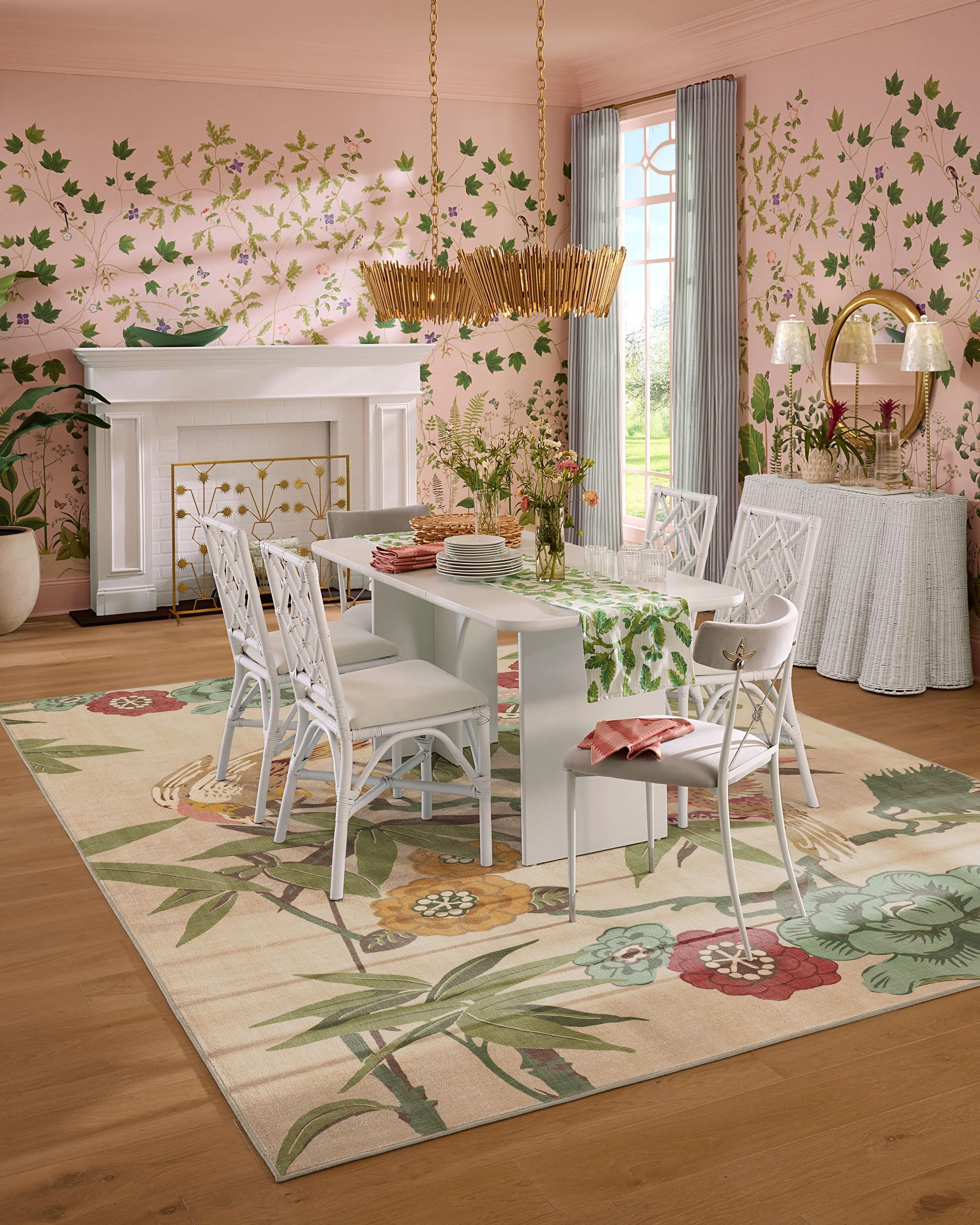 1452-bamboo-bird-blush-jade-flatwoven-rug-7.webp Bamboo & Bird Blush & Jade Flatwoven Rug
