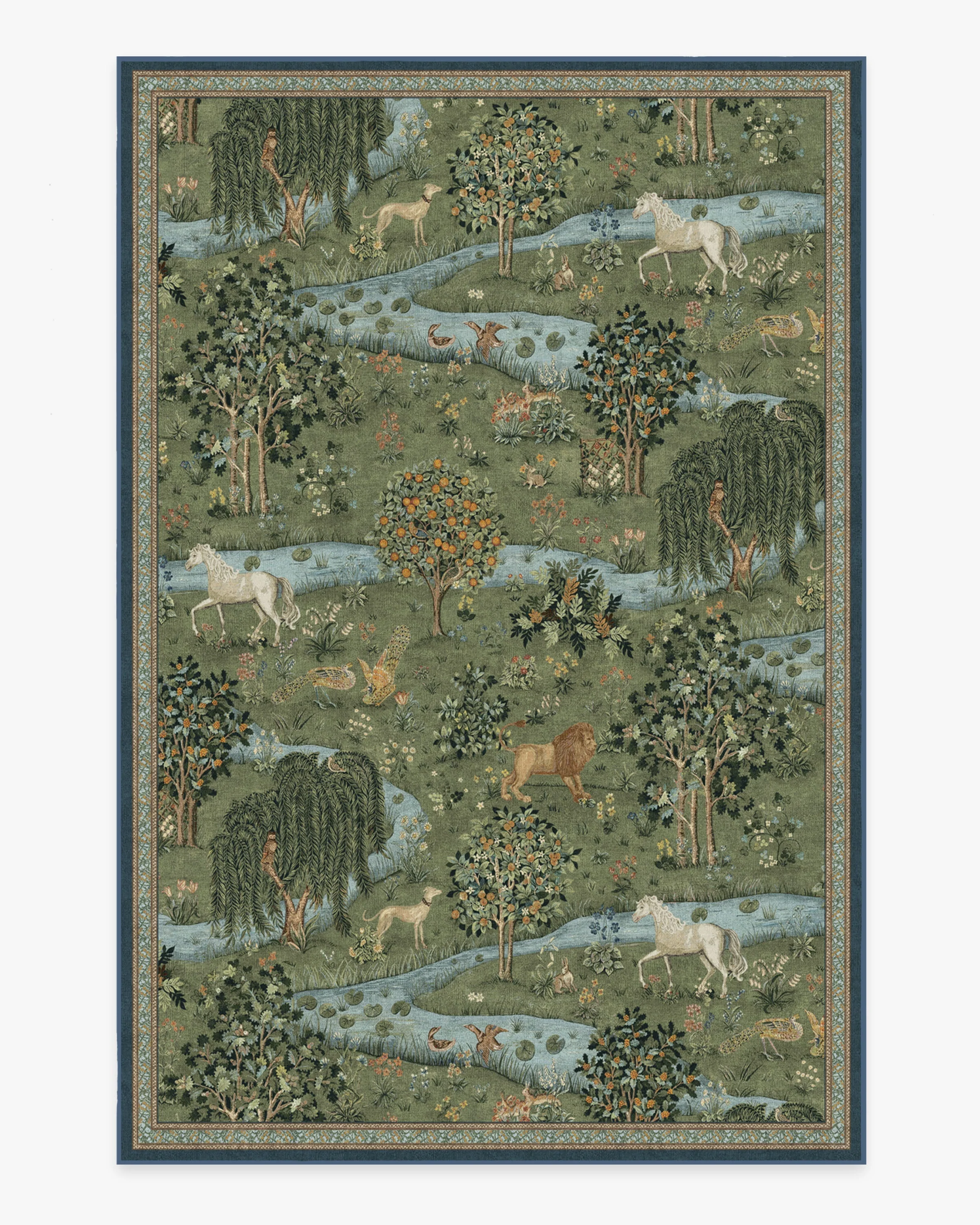 Owl & Willow Green Rug