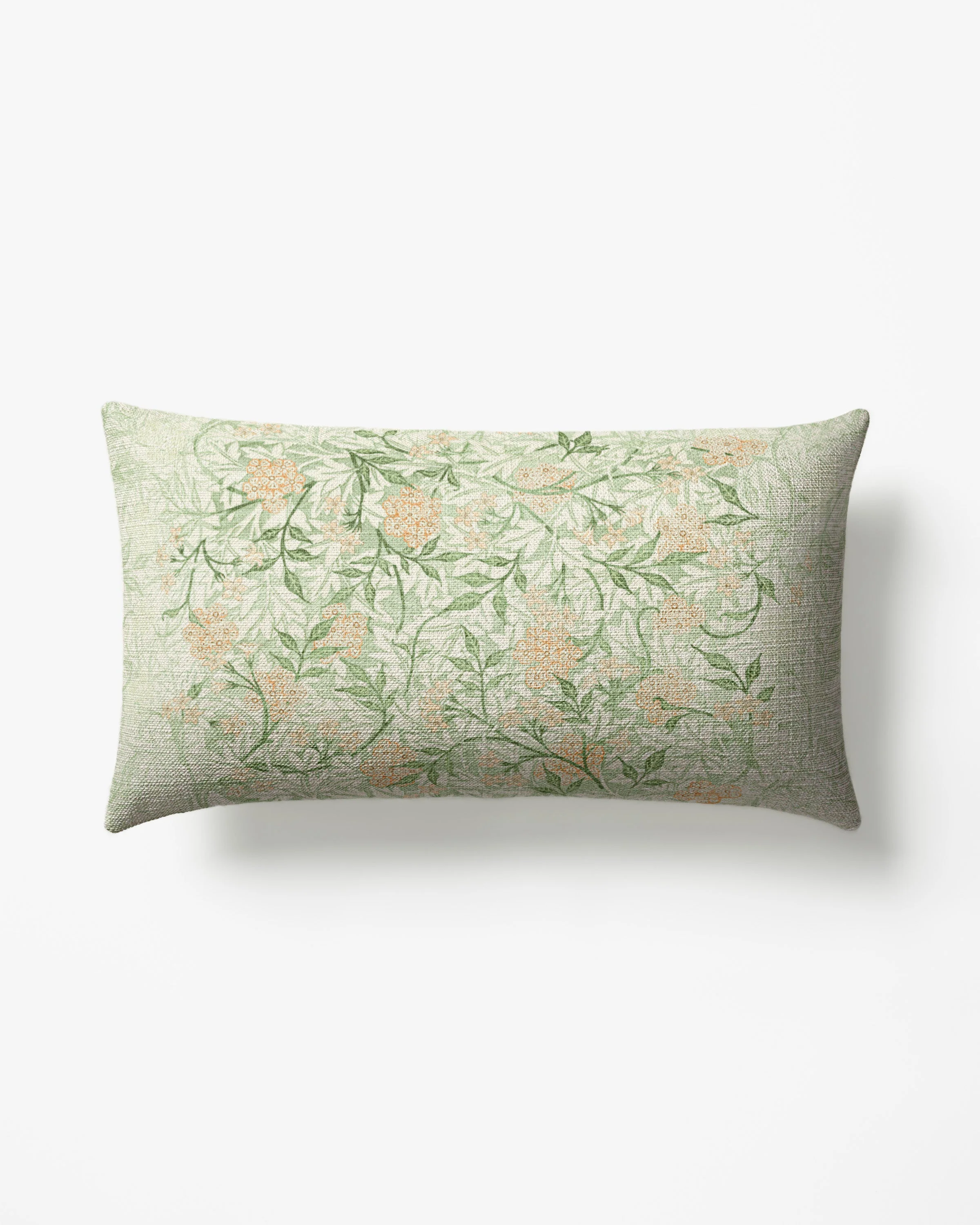 Jasmine Soft Sage Woven Lumbar Throw Pillow