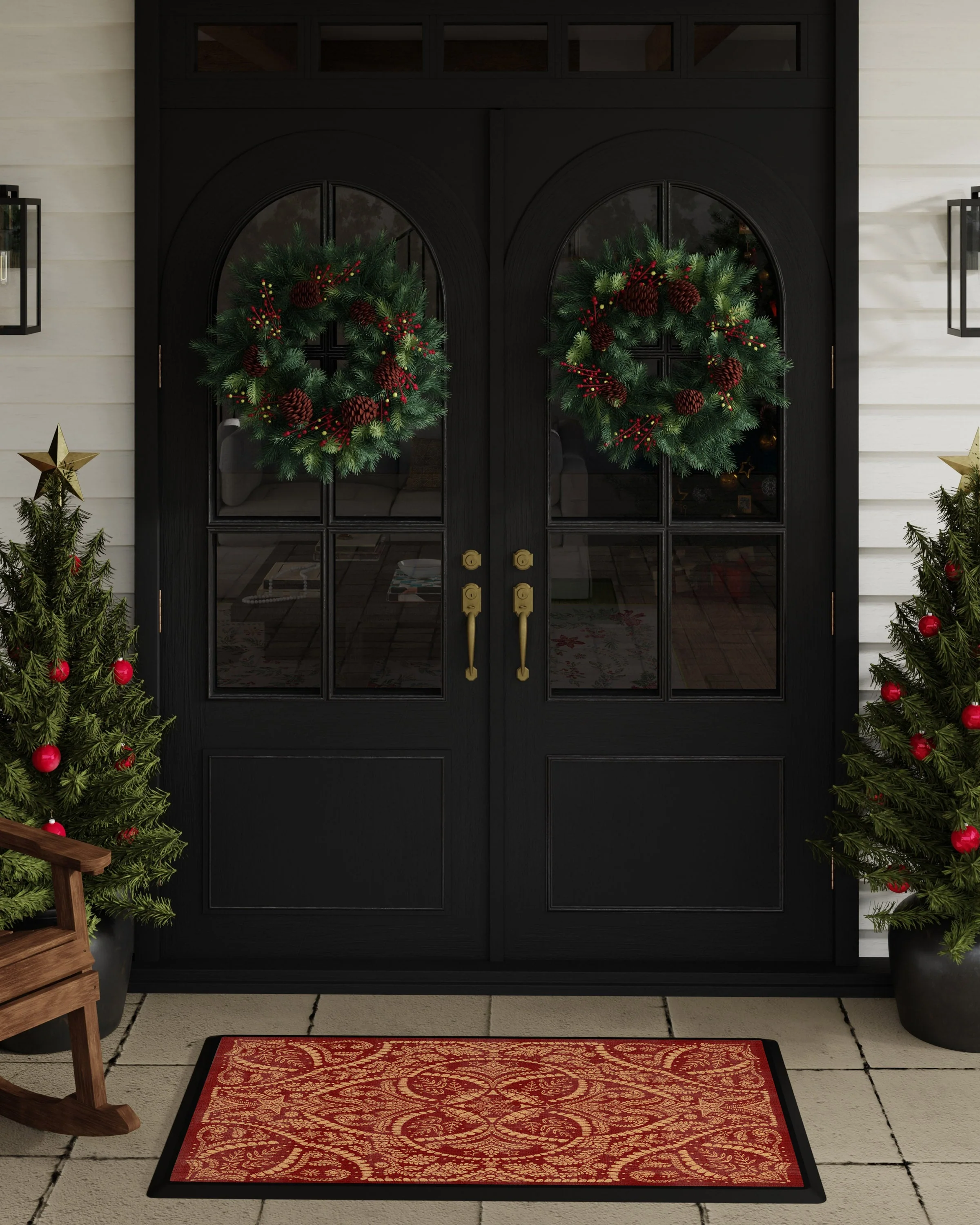 150-winter-medallion-red-large-doormat-2.webp Winter Medallion Red Large Doormat