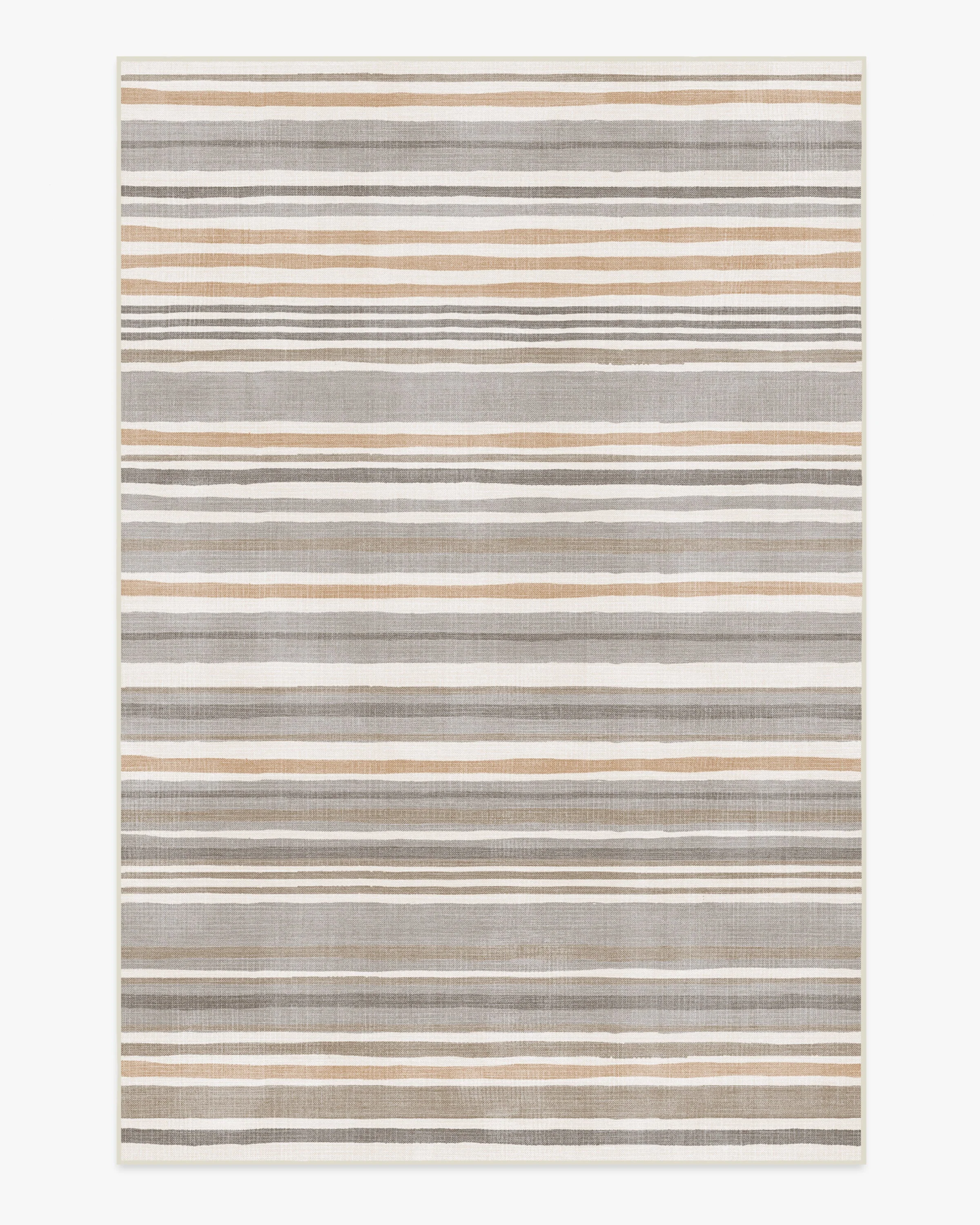 Elio Stripe Grey & Ivory Flatwoven Rug