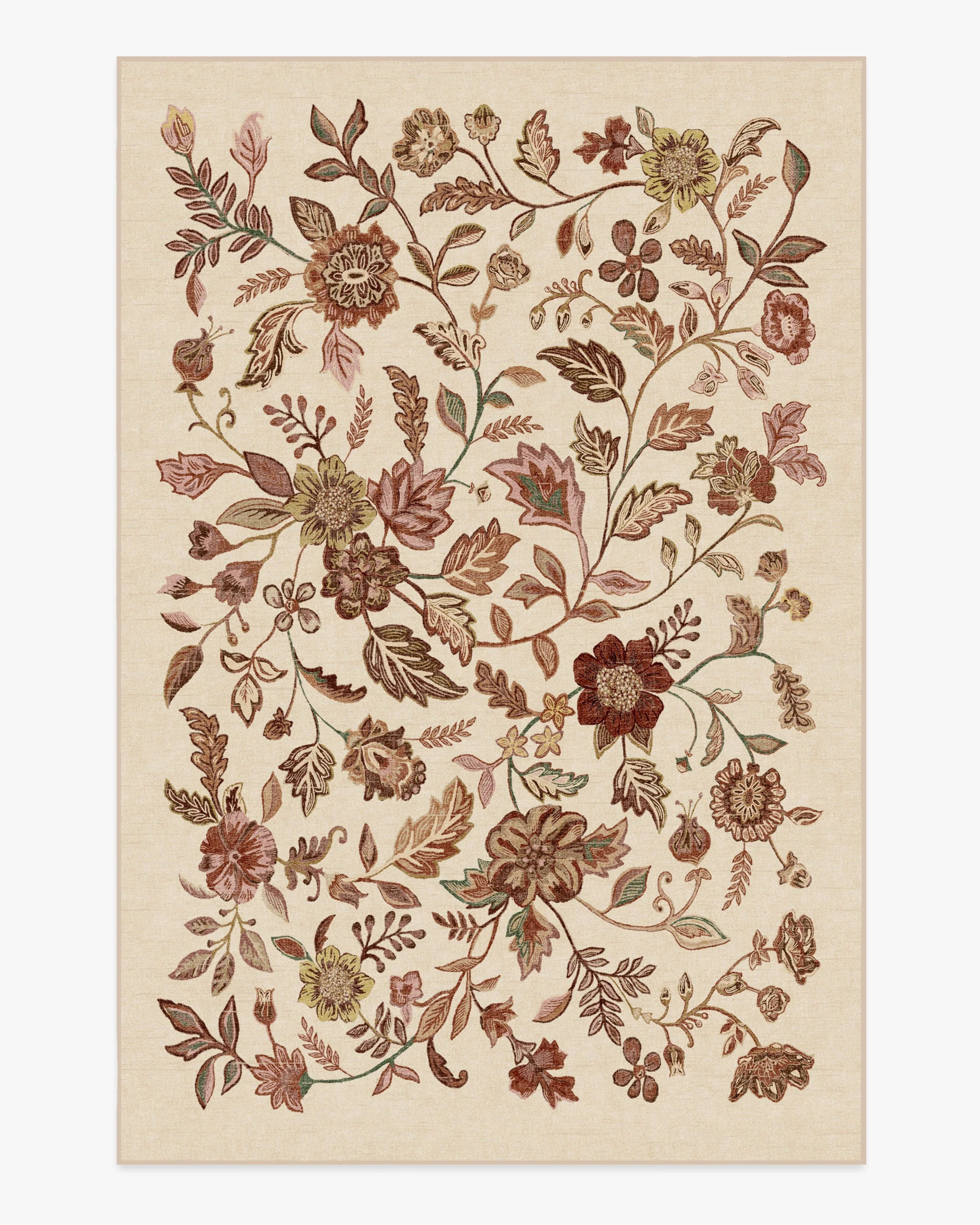 Anonna Burgundy Multicolor Rug