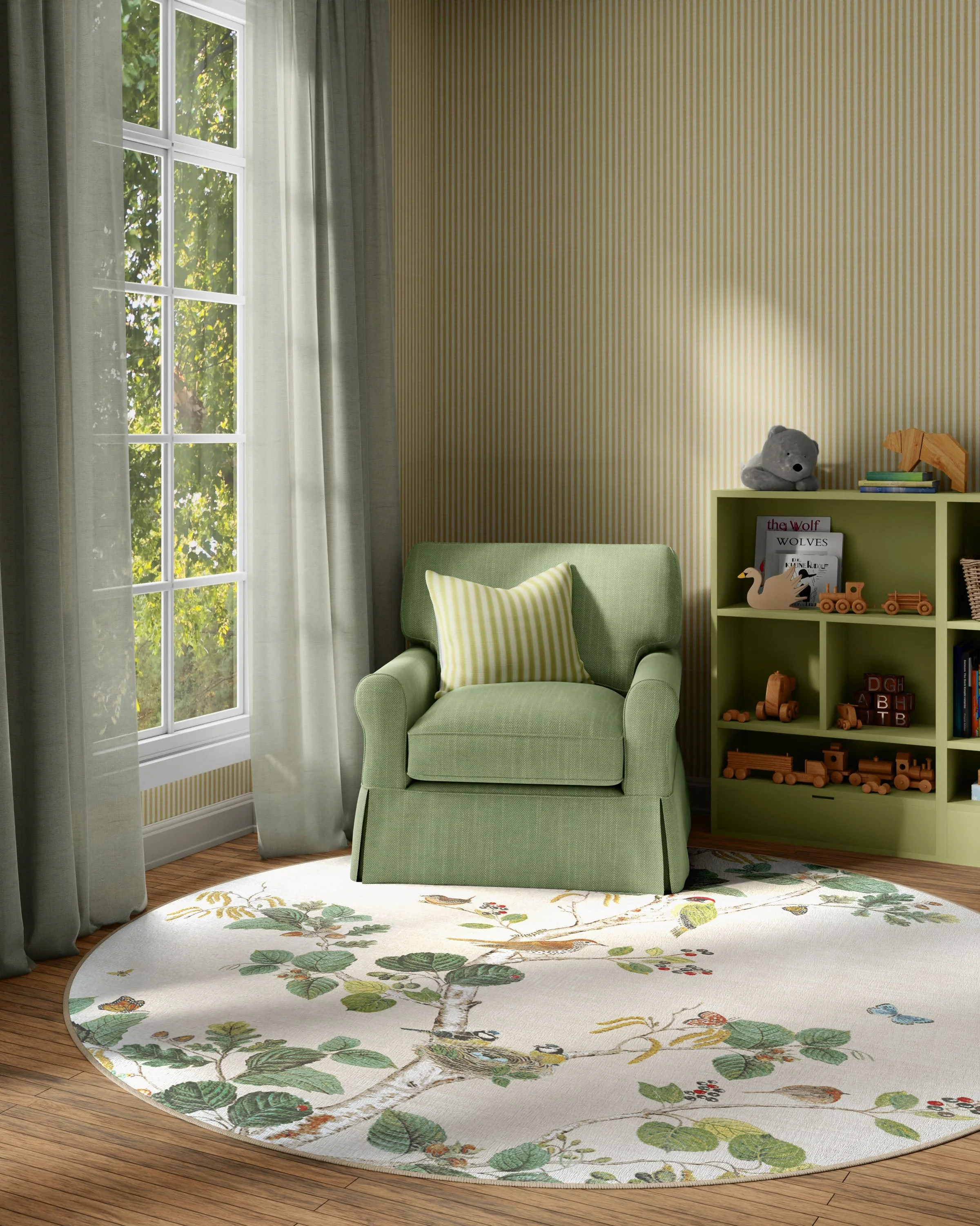 1538-woodland-chorus-fawn-flatwoven-rug-6.webp Woodland Chorus Fawn Flatwoven Rug