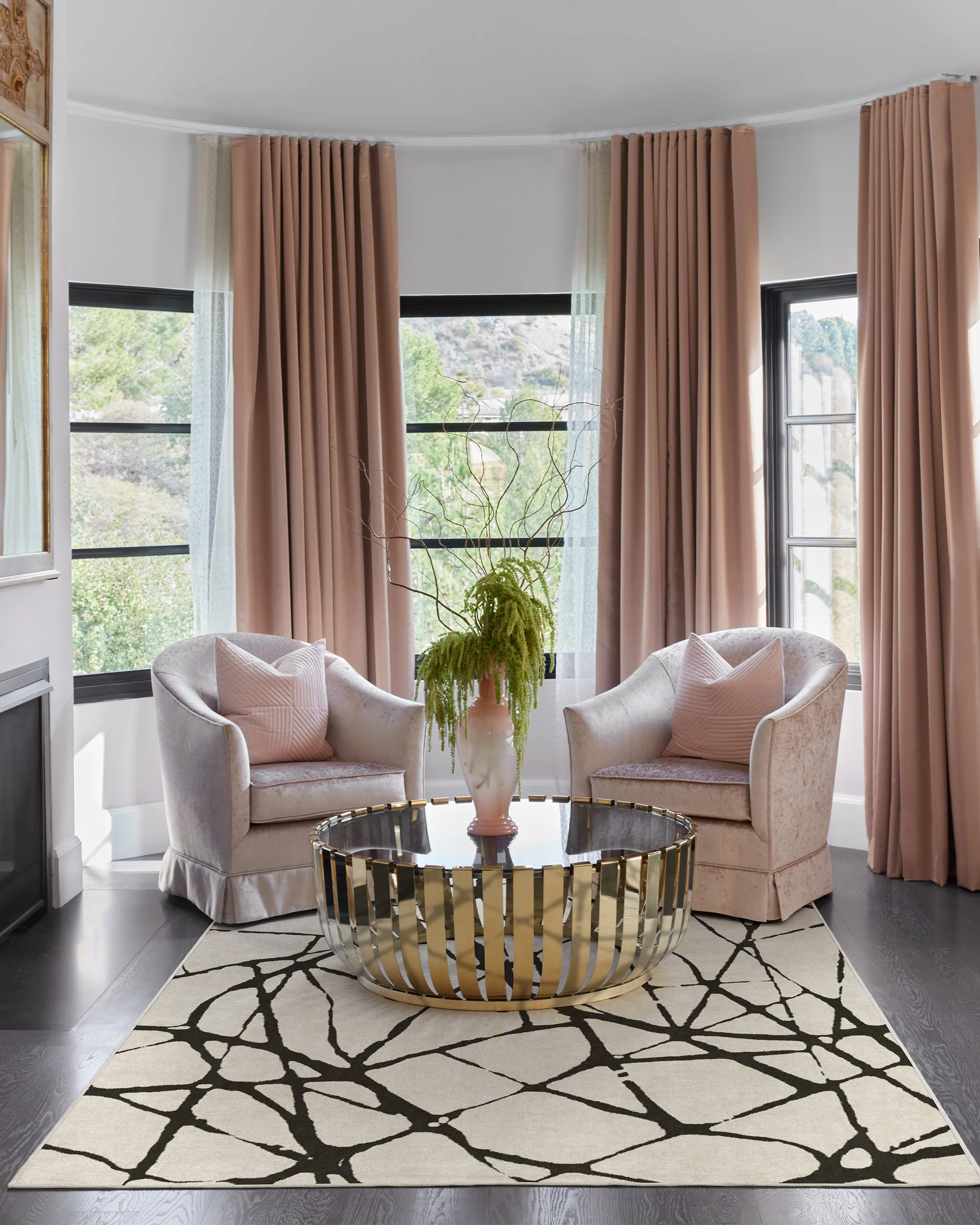 Marion Black & Ivory Flatwoven Rug