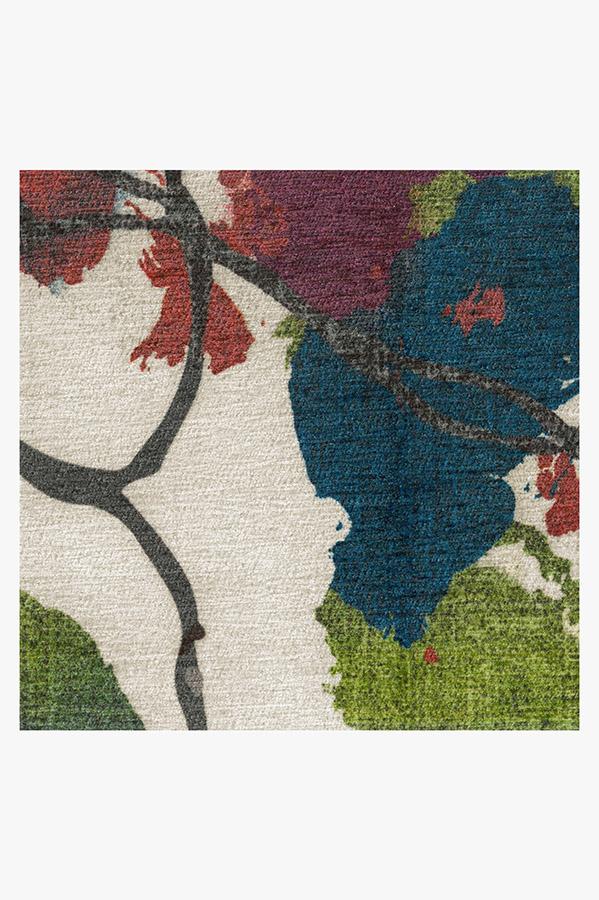 Watercolor Floral Multicolor Rug