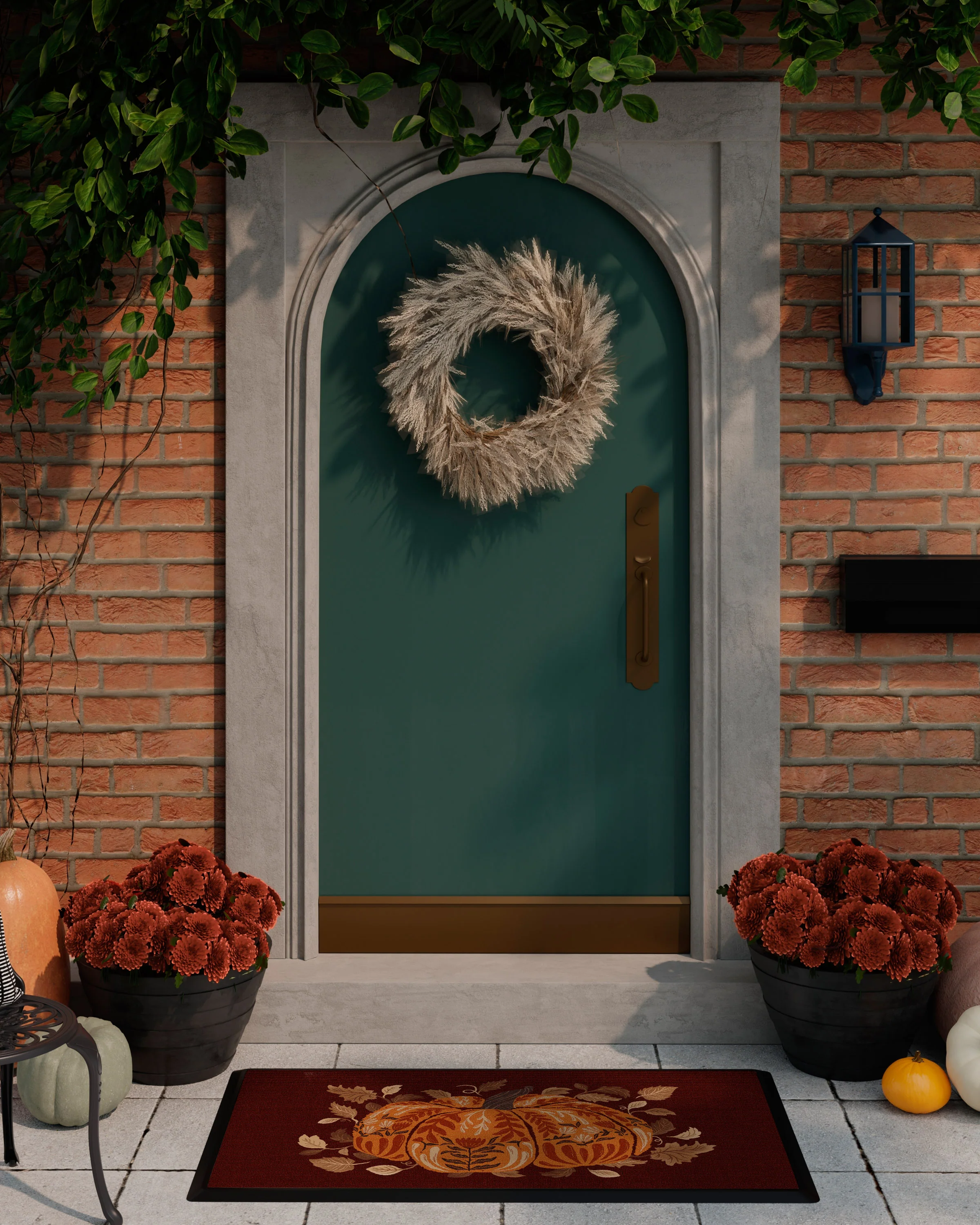 Harvest Pumpkin Large Doormat
