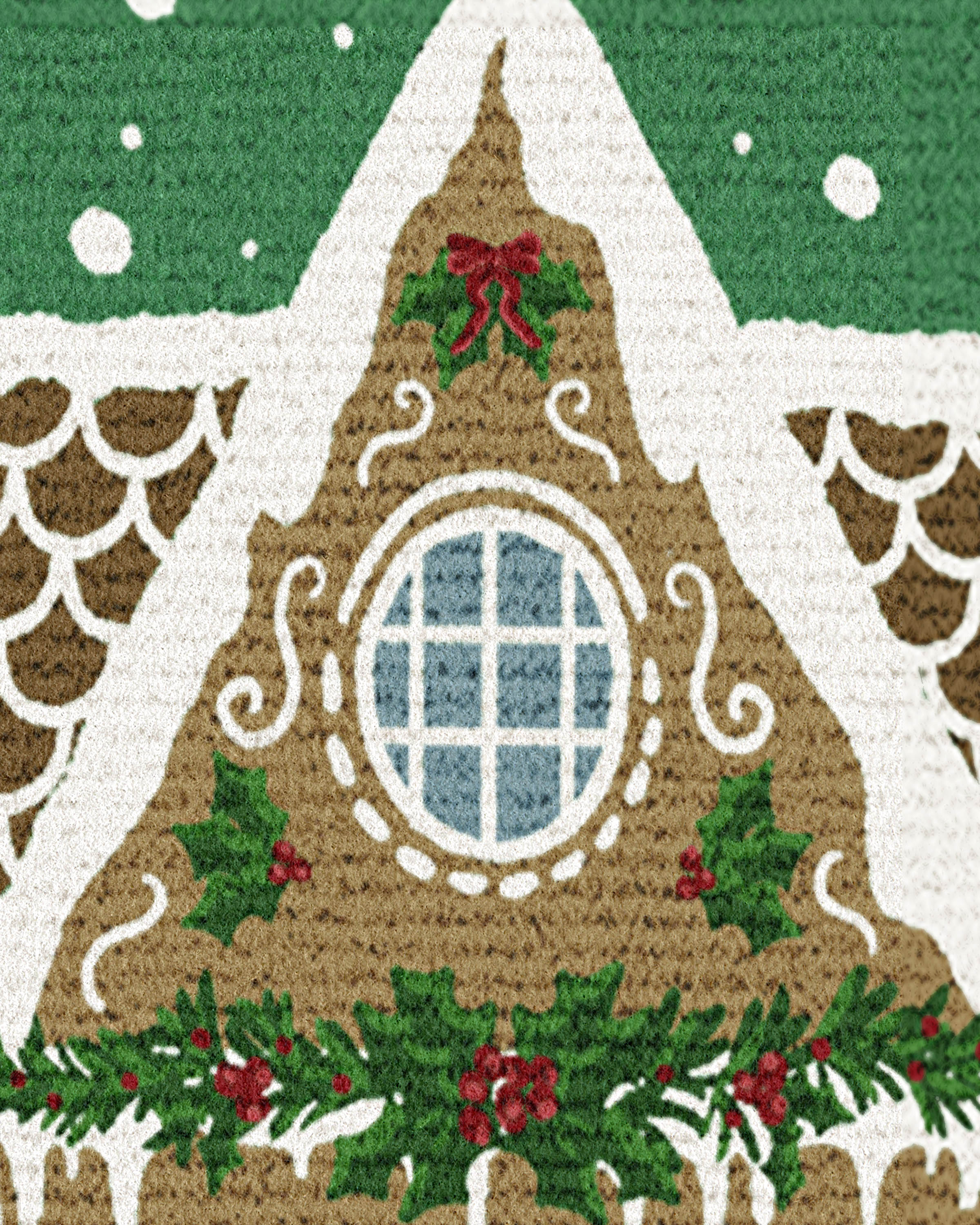 1608-gingerbread-house-green-doormat-3.jpg Gingerbread House Green Doormat