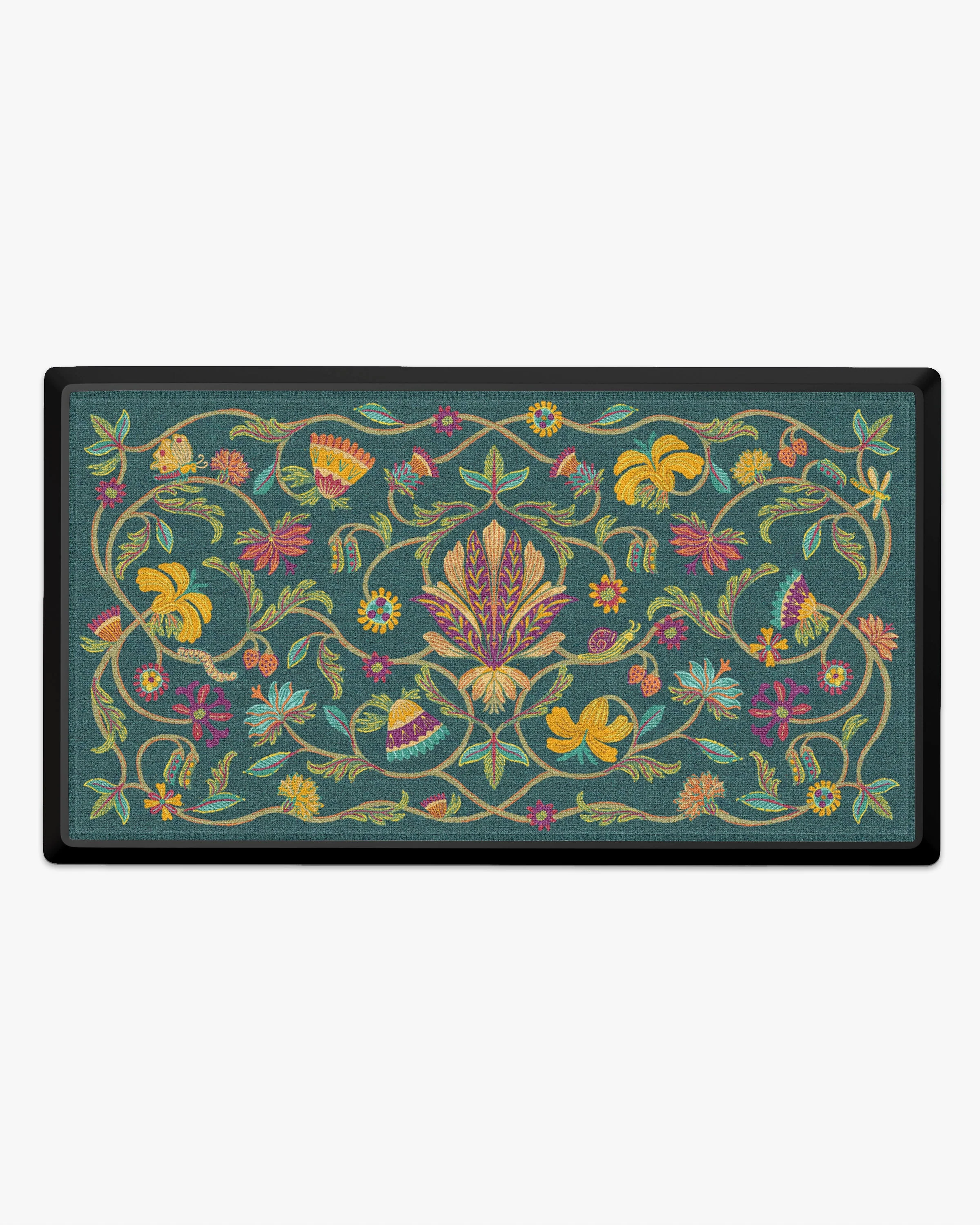 Tendril Teal Large Doormat