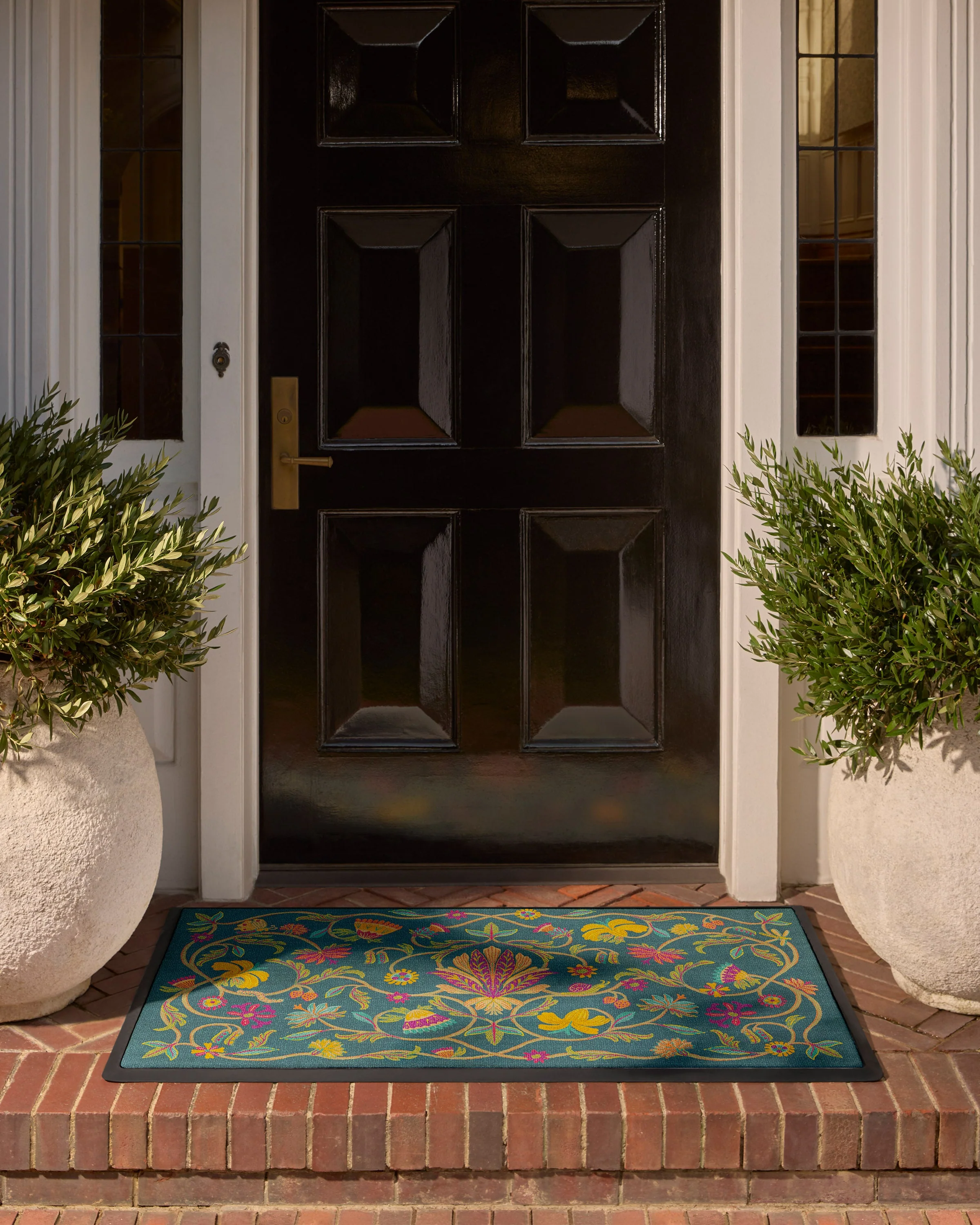 Tendril Teal Large Doormat