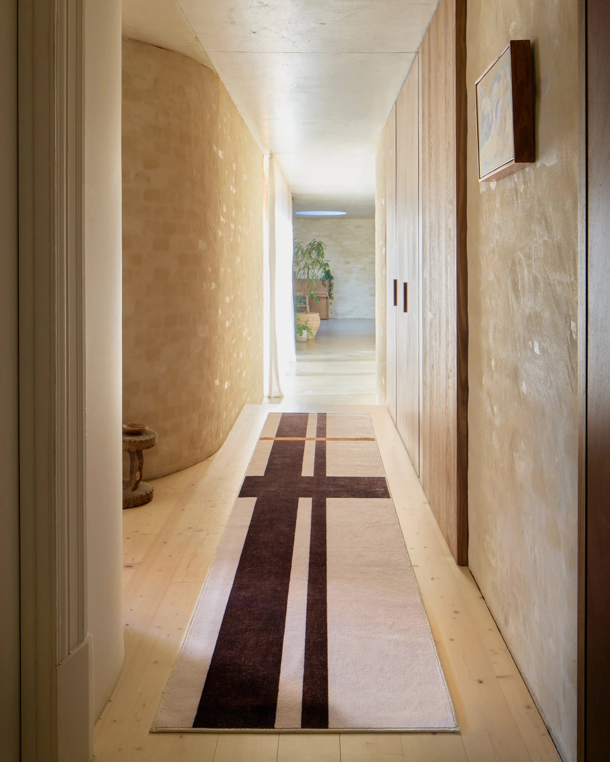 Scala Ivory & Brown Flatwoven Rug